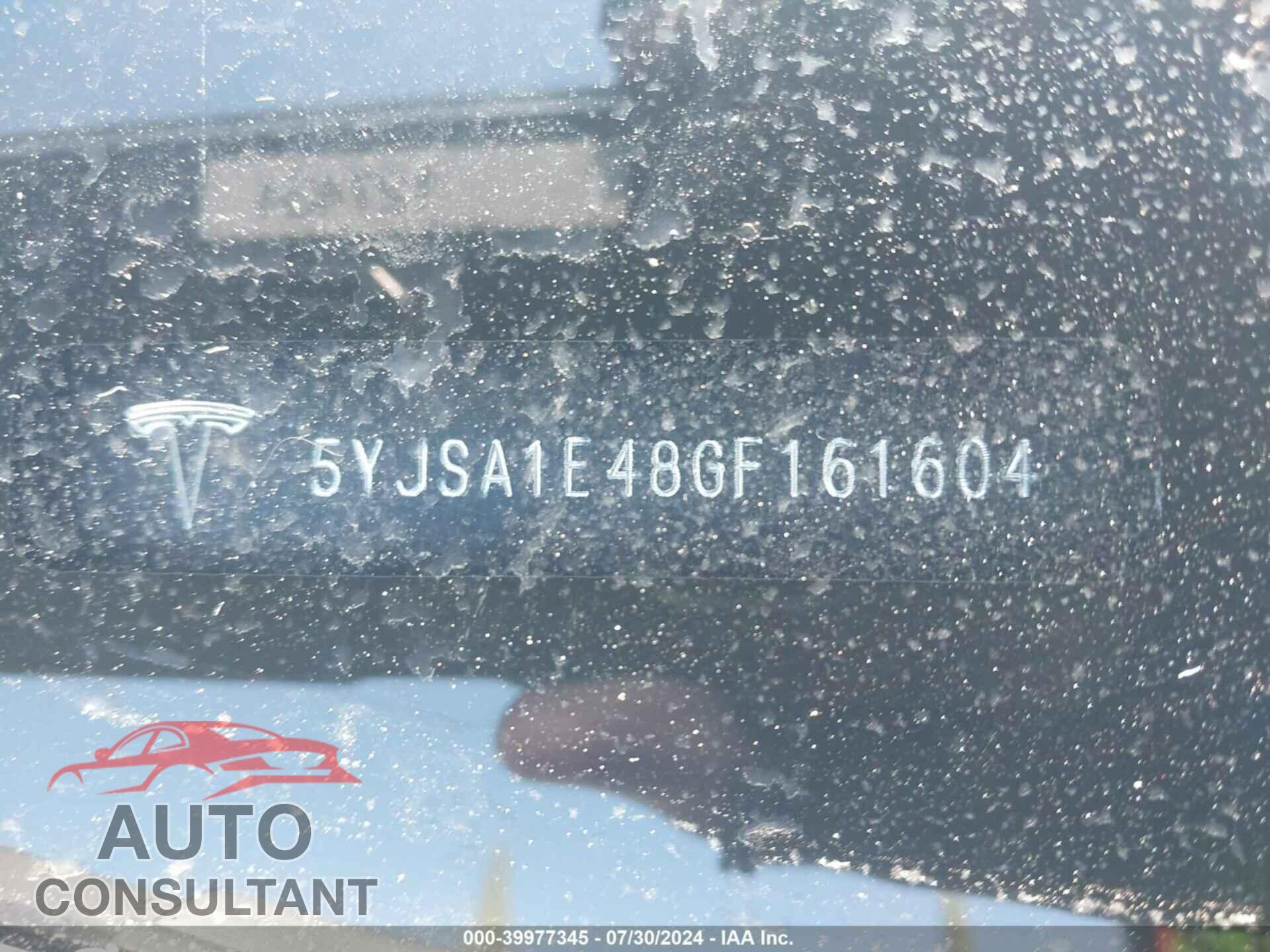 TESLA MODEL S 2016 - 5YJSA1E48GF161604