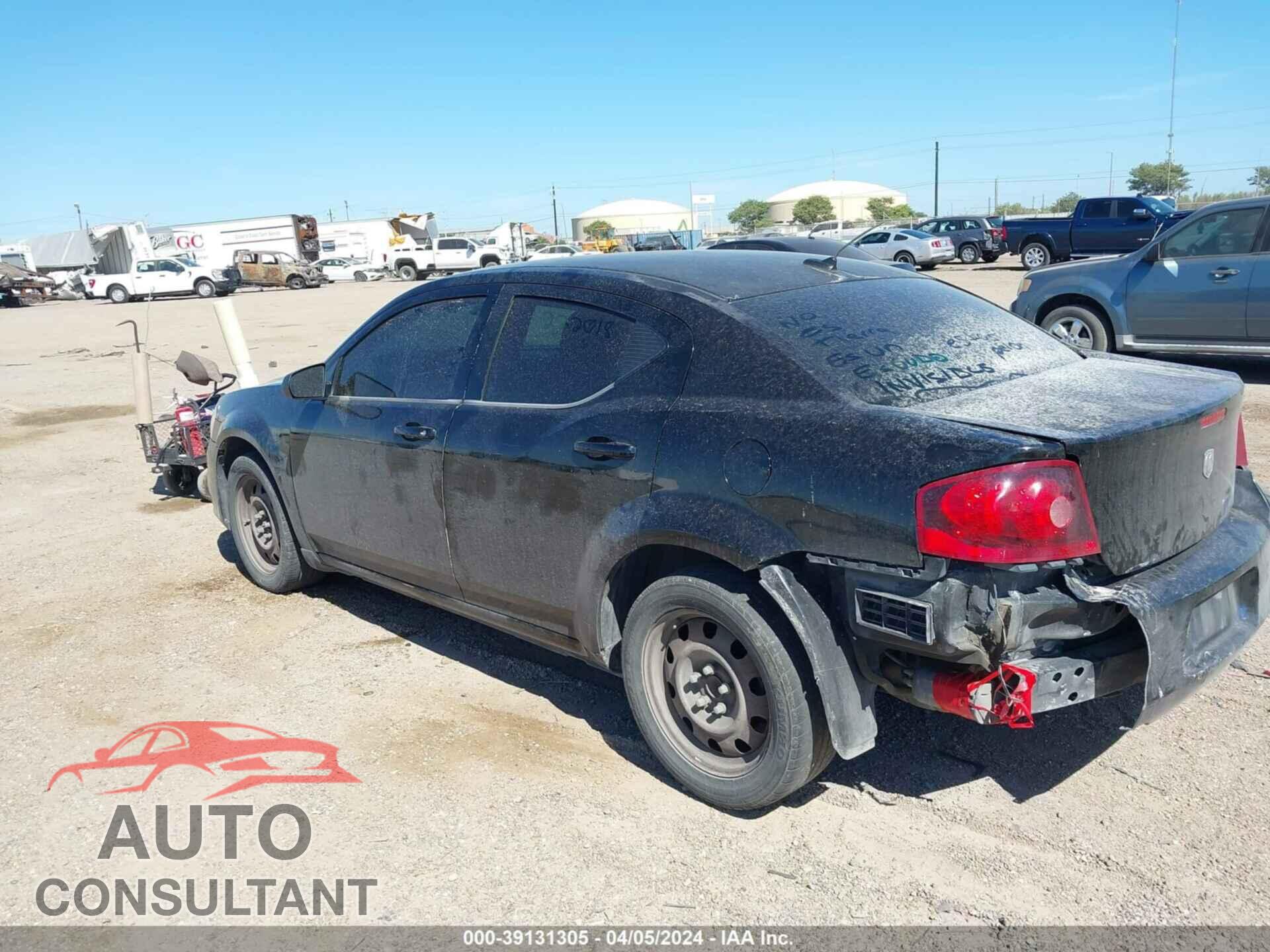 DODGE AVENGER 2013 - 1C3CDZAB2DN548083