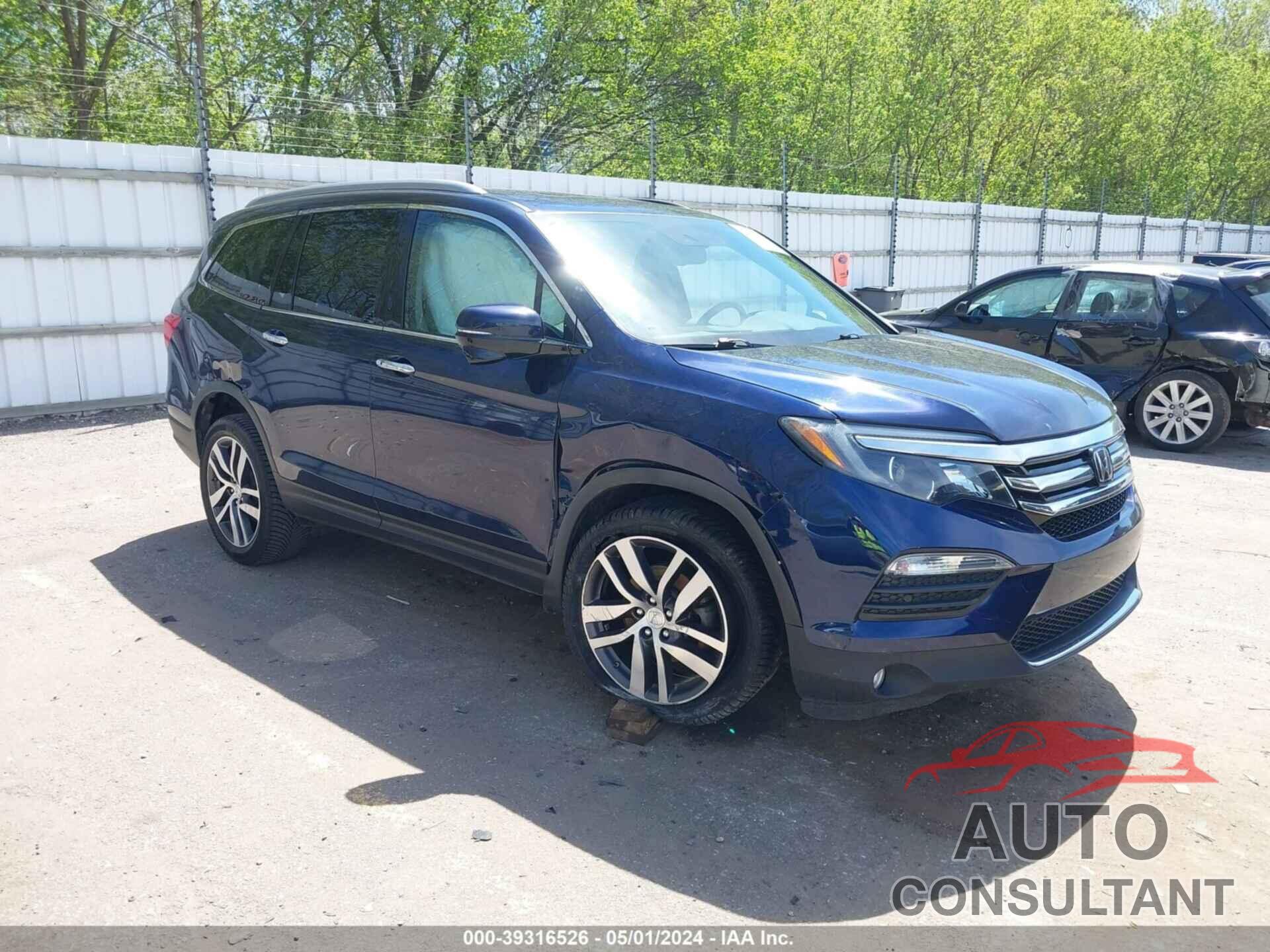 HONDA PILOT 2017 - 5FNYF6H93HB037077