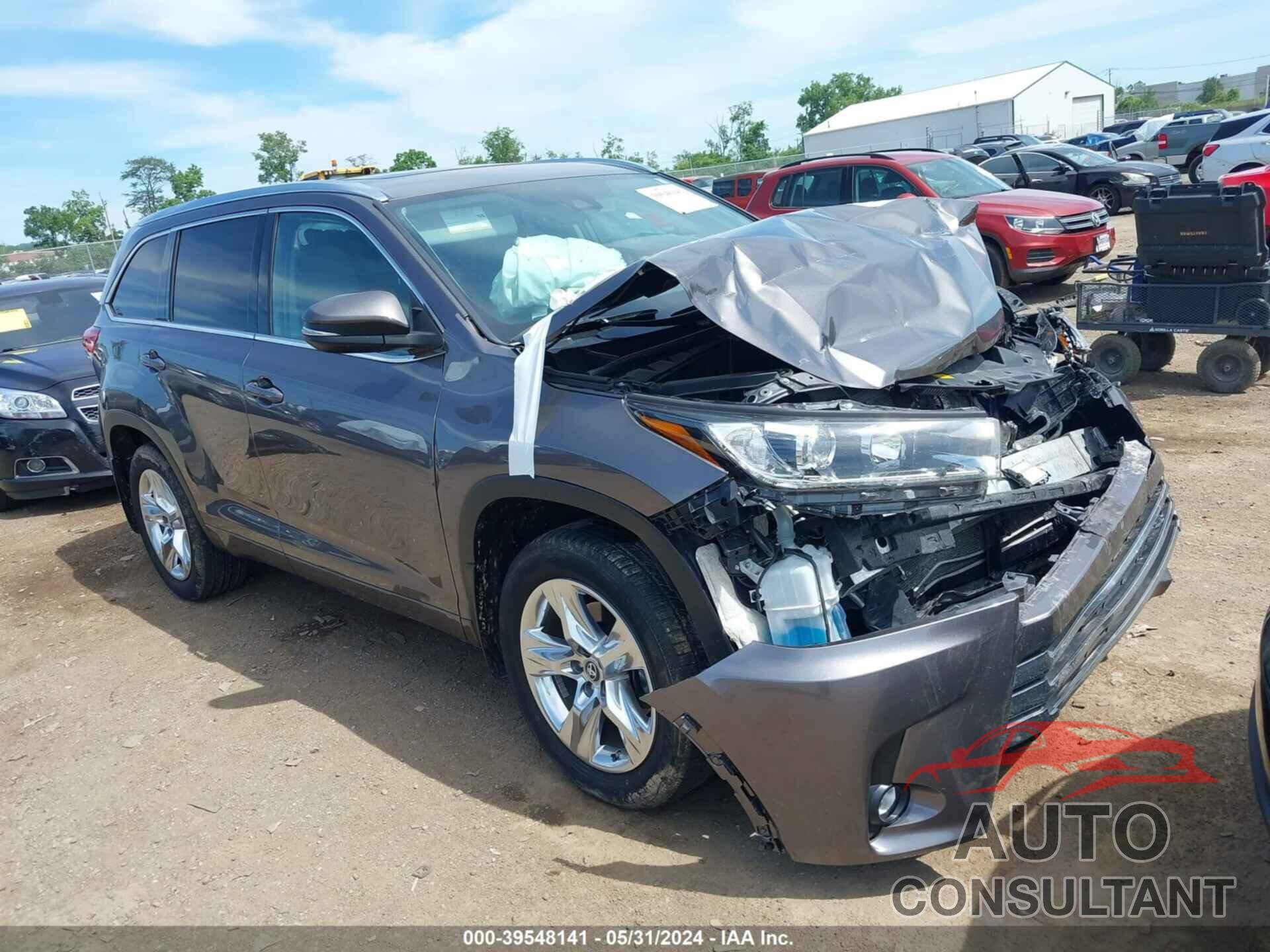 TOYOTA HIGHLANDER 2019 - 5TDDZRFH3KS977514