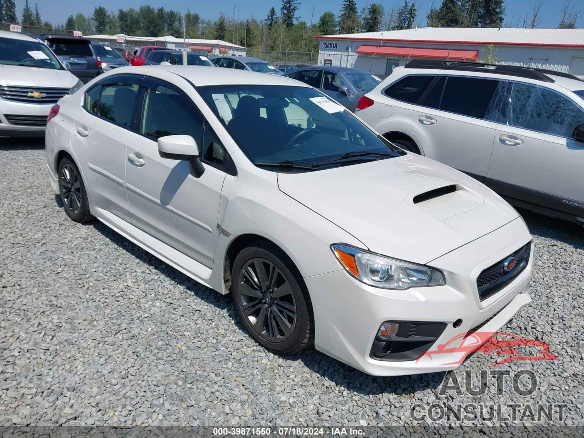 SUBARU WRX 2017 - JF1VA1B62H9823889