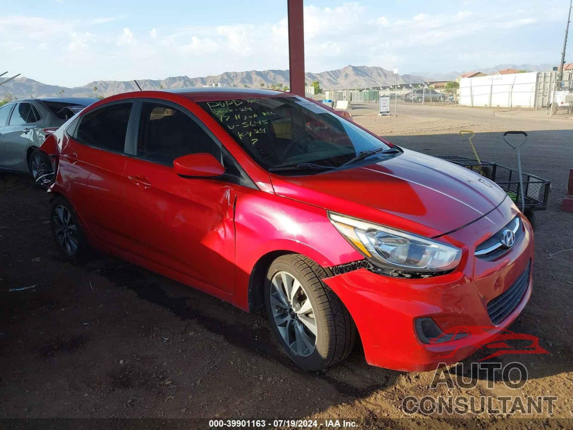 HYUNDAI ACCENT 2017 - KMHCT4AEXHU225645