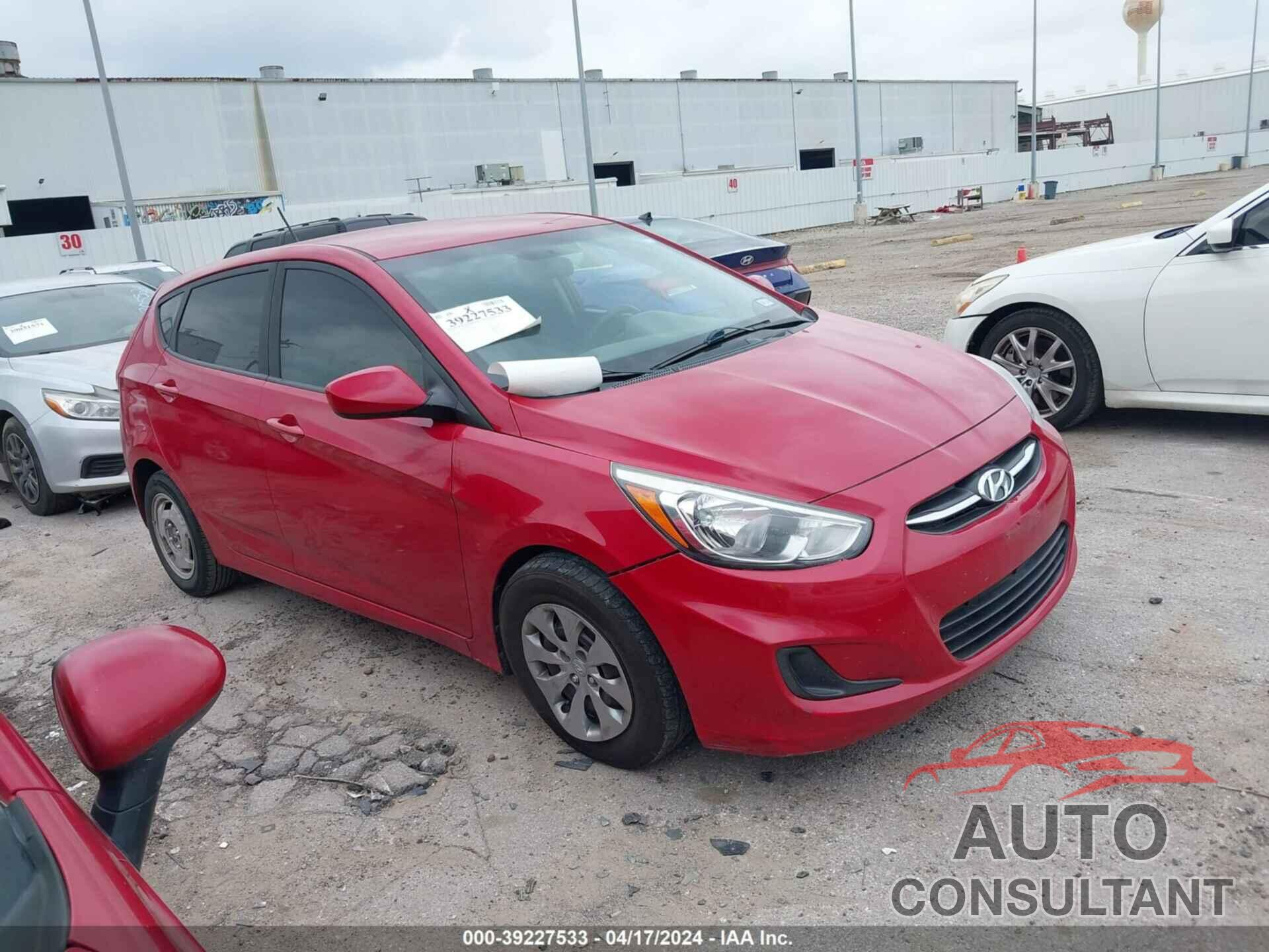 HYUNDAI ACCENT 2017 - KMHCT5AE4HU313242