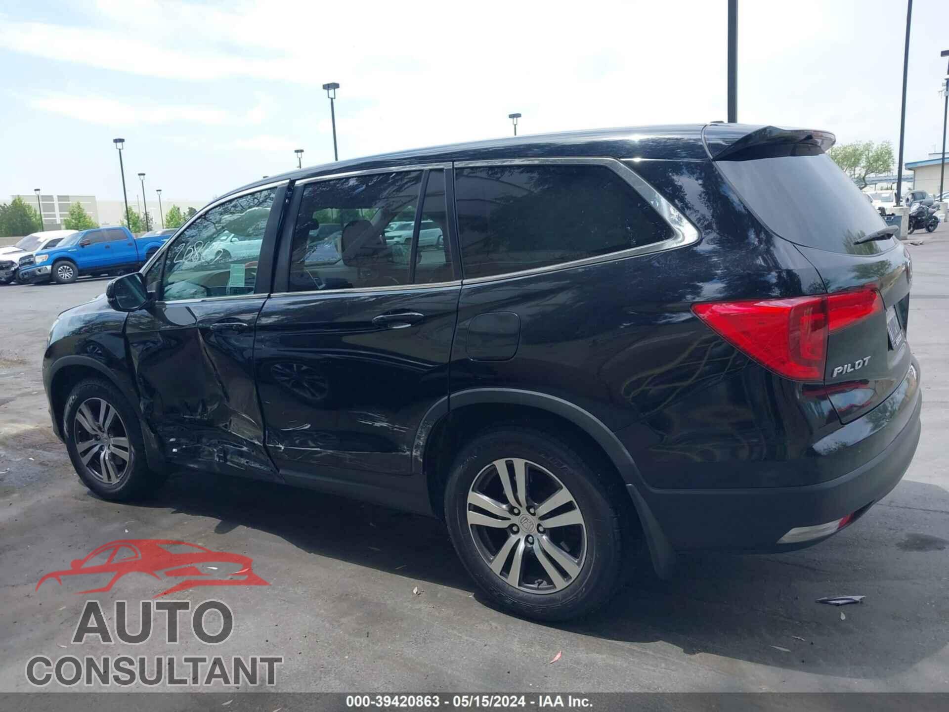 HONDA PILOT 2017 - 5FNYF5H57HB021407