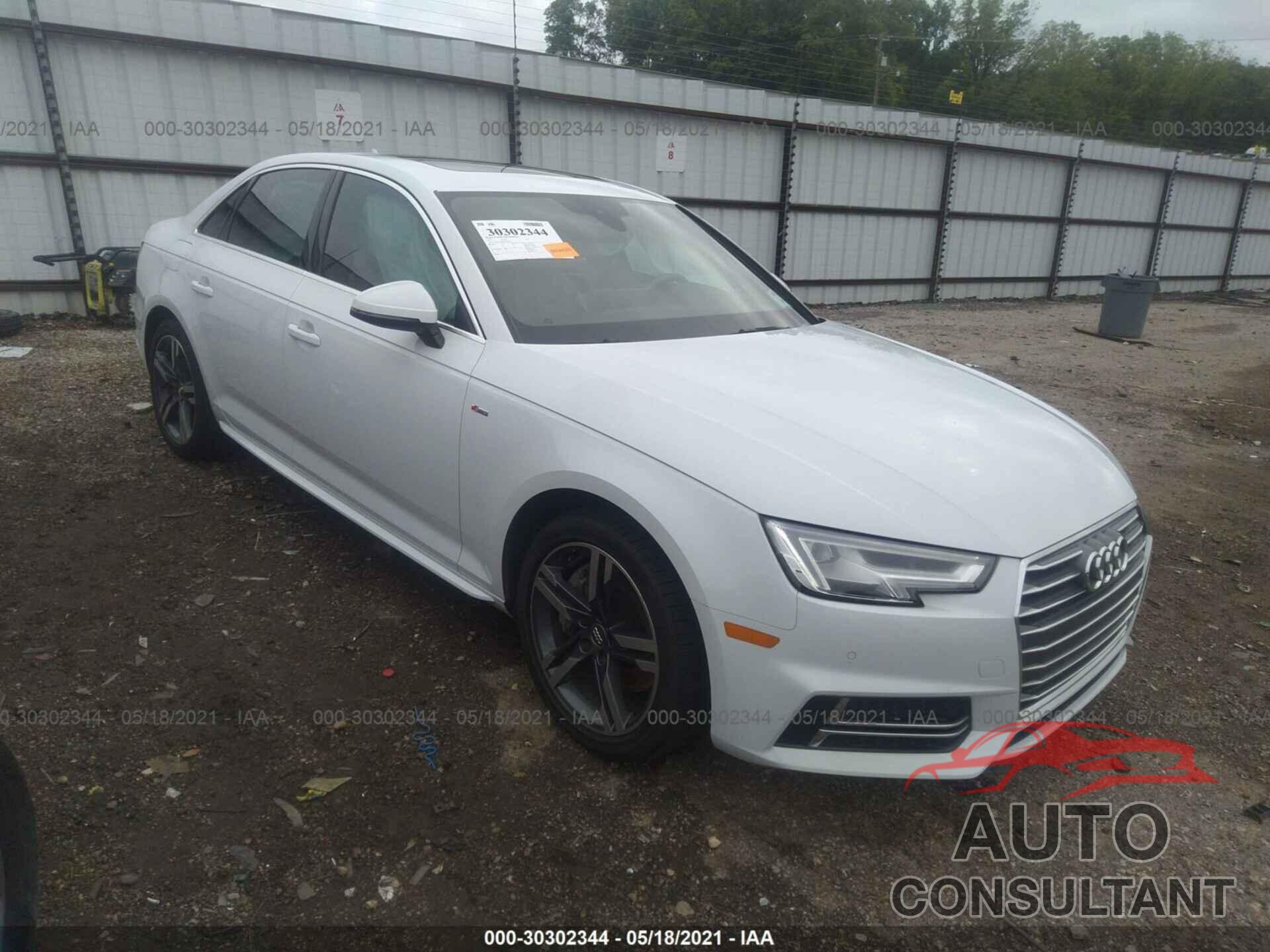 AUDI A4 2017 - WAULNAF48HN011659