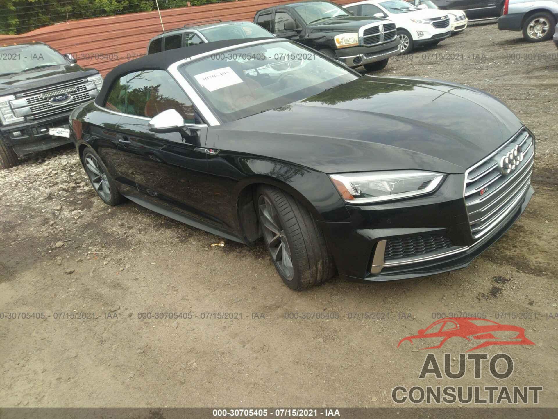 AUDI S5 CABRIOLET 2018 - WAU24GF5XJN020802