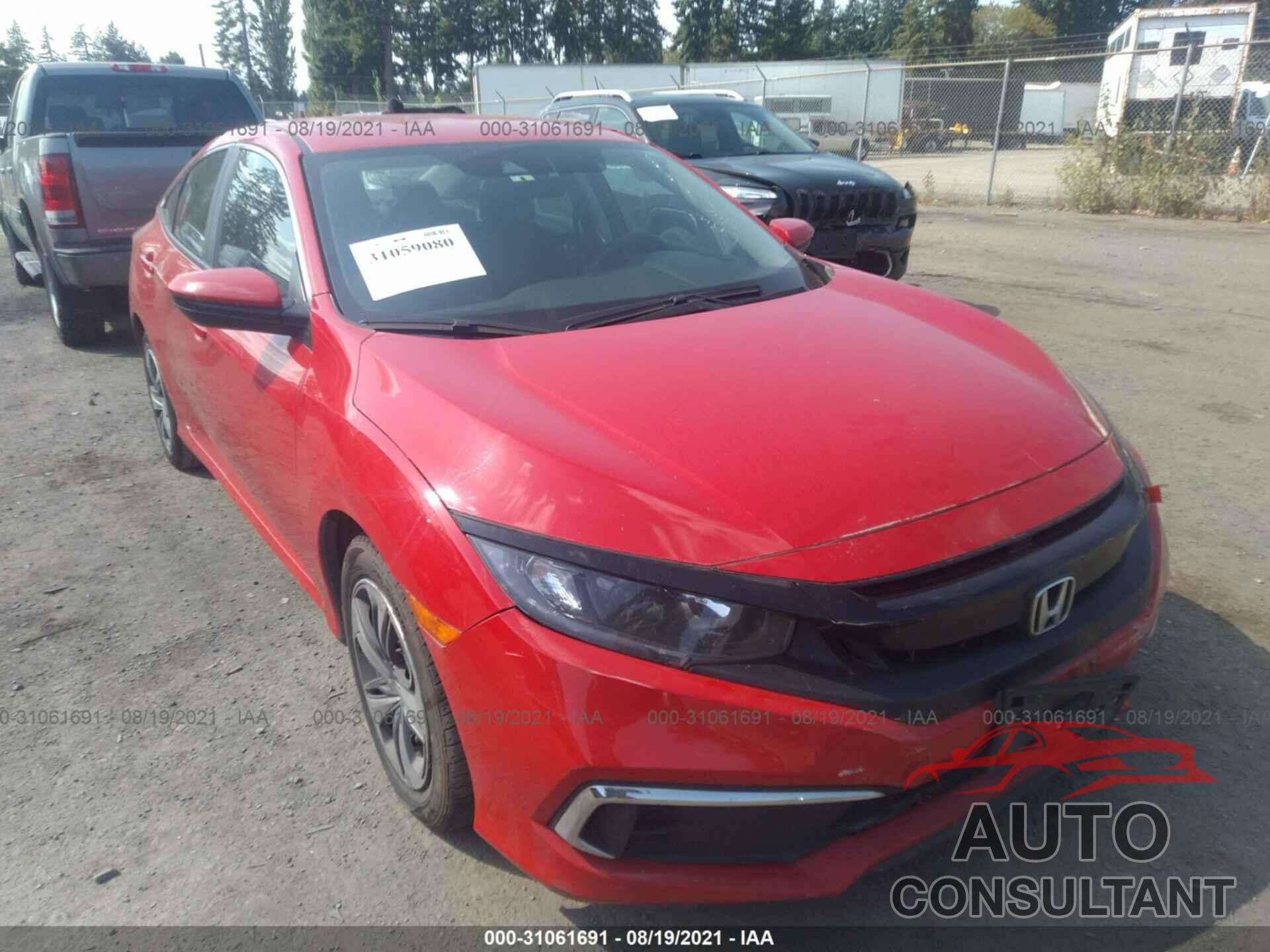 HONDA CIVIC SEDAN 2019 - 2HGFC2F63KH542444