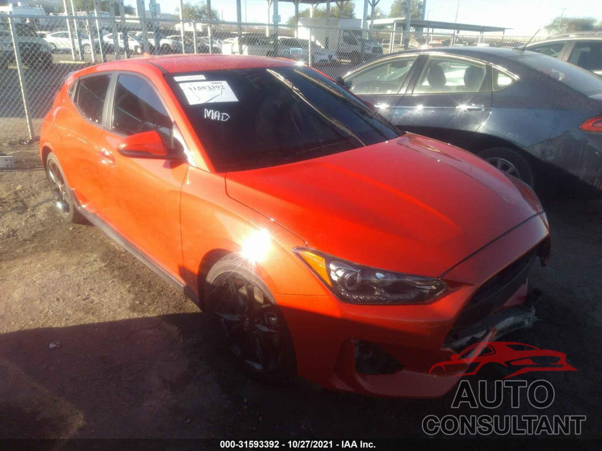 HYUNDAI VELOSTER 2019 - KMHTH6AB6KU020138