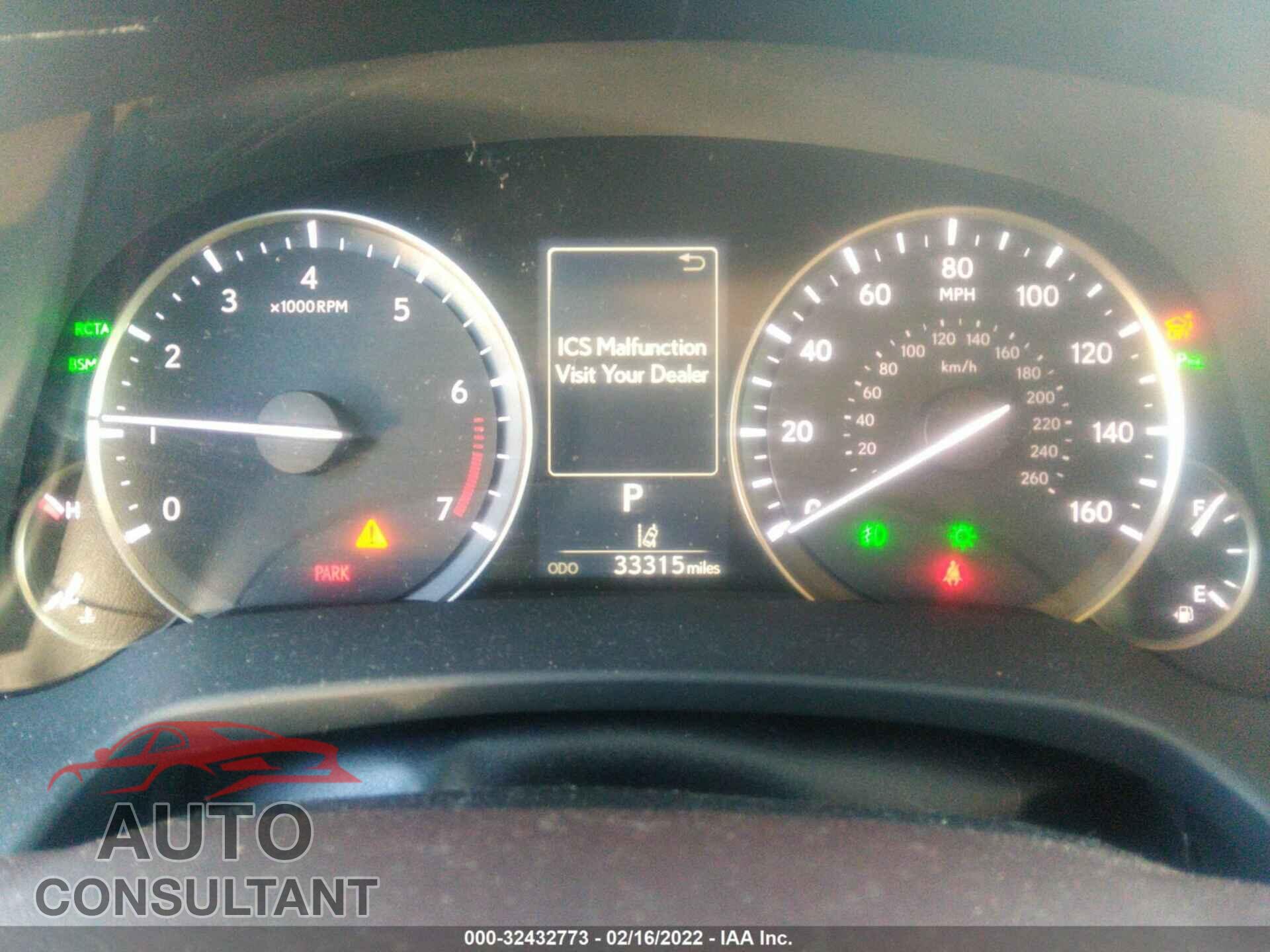 LEXUS RX 2017 - 2T2ZZMCA6HC040718