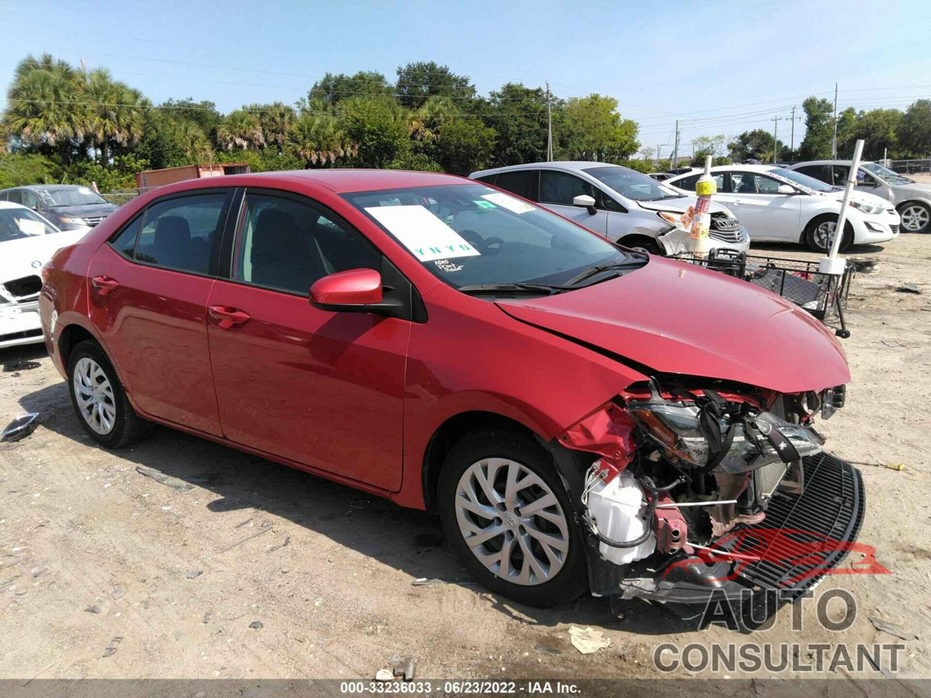 TOYOTA COROLLA 2019 - 5YFBURHE3KP917055