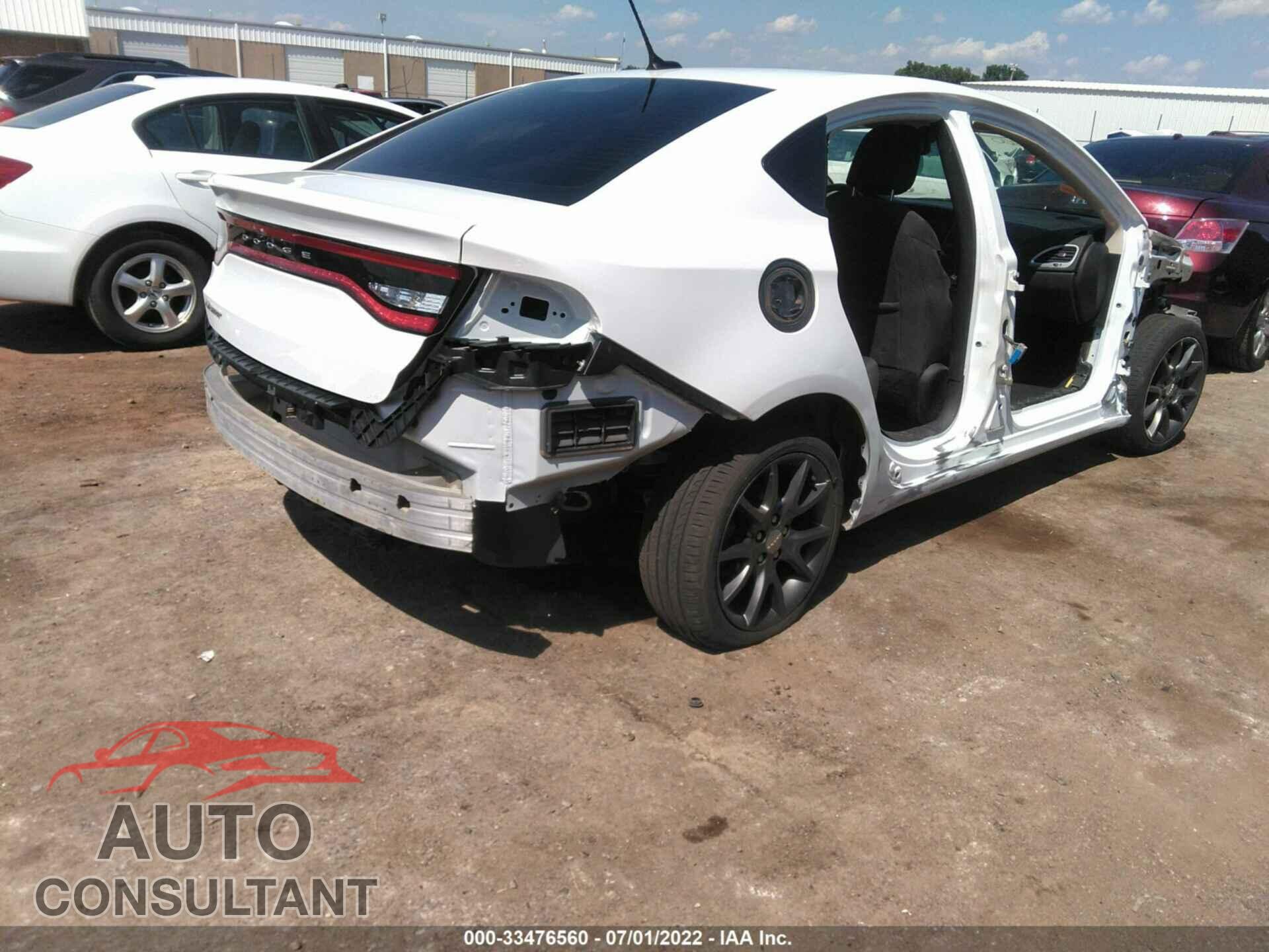 DODGE DART 2016 - 1C3CDFAA2GD529761