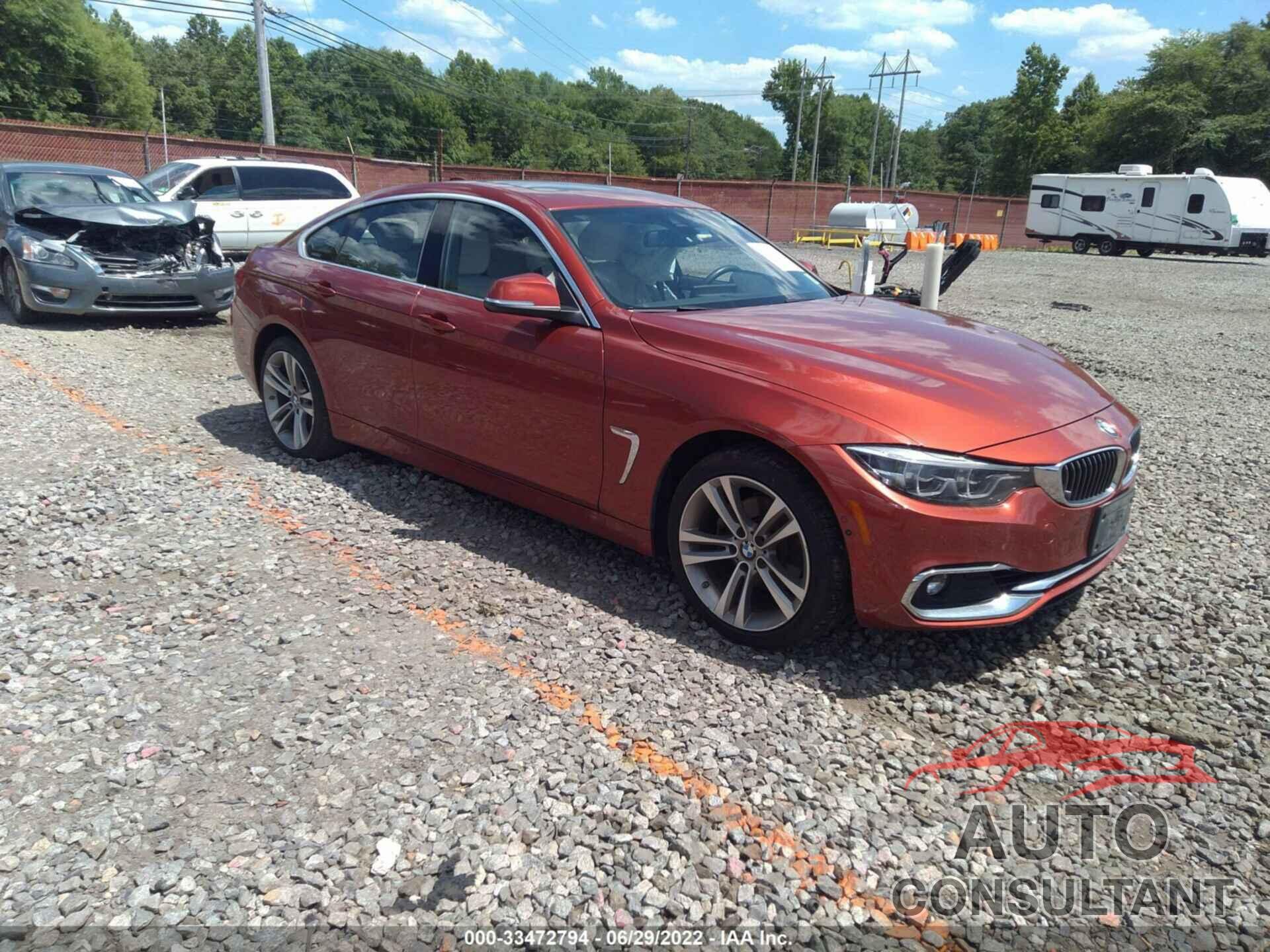 BMW 4 SERIES 2018 - WBA4J3C52JBG91402