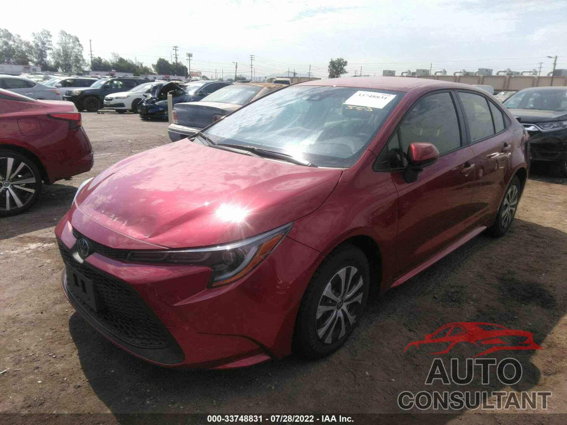 TOYOTA COROLLA 2022 - JTDEAMDE7NJ054817