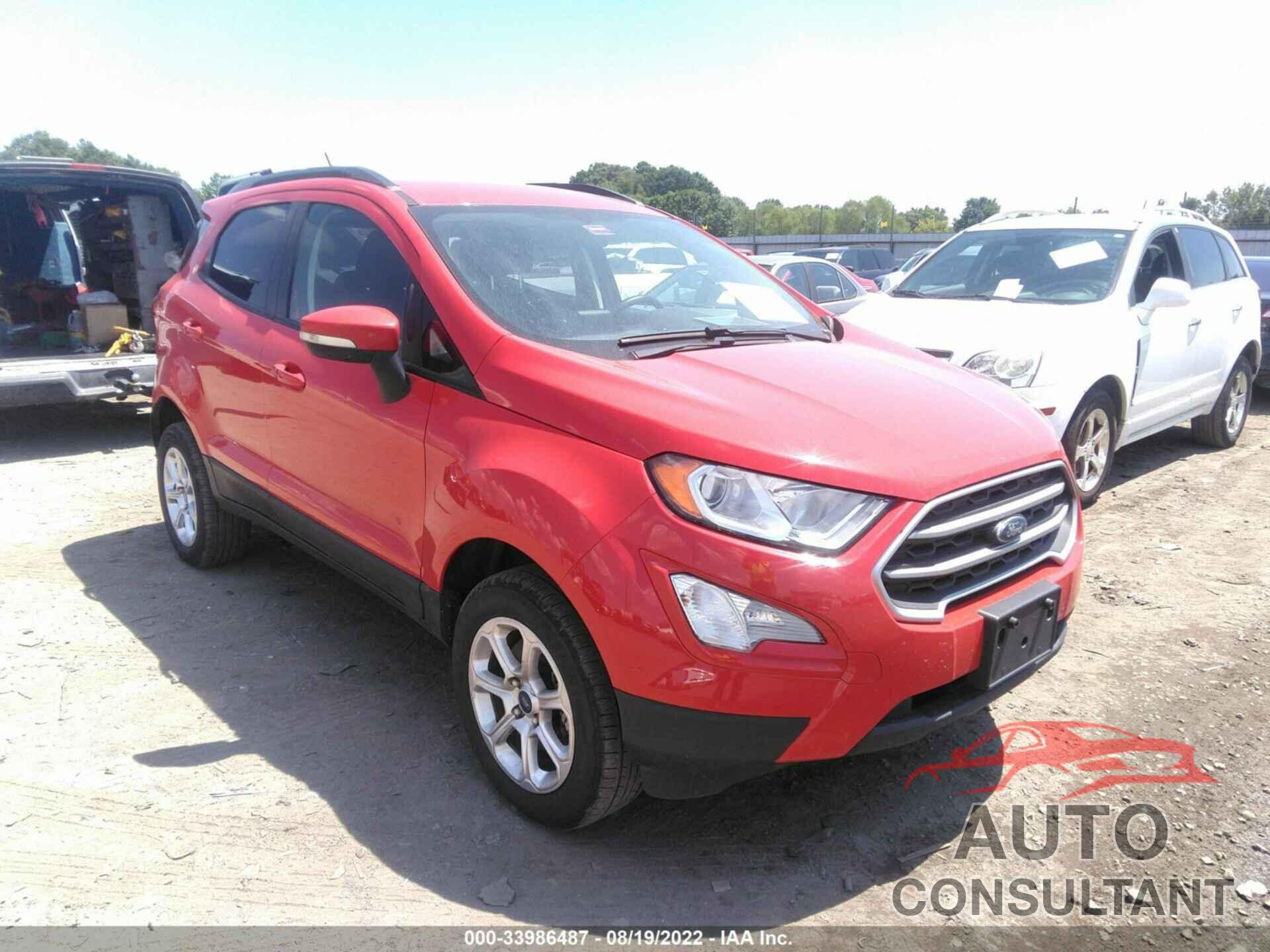 FORD ECOSPORT 2019 - MAJ6S3GL6KC271299