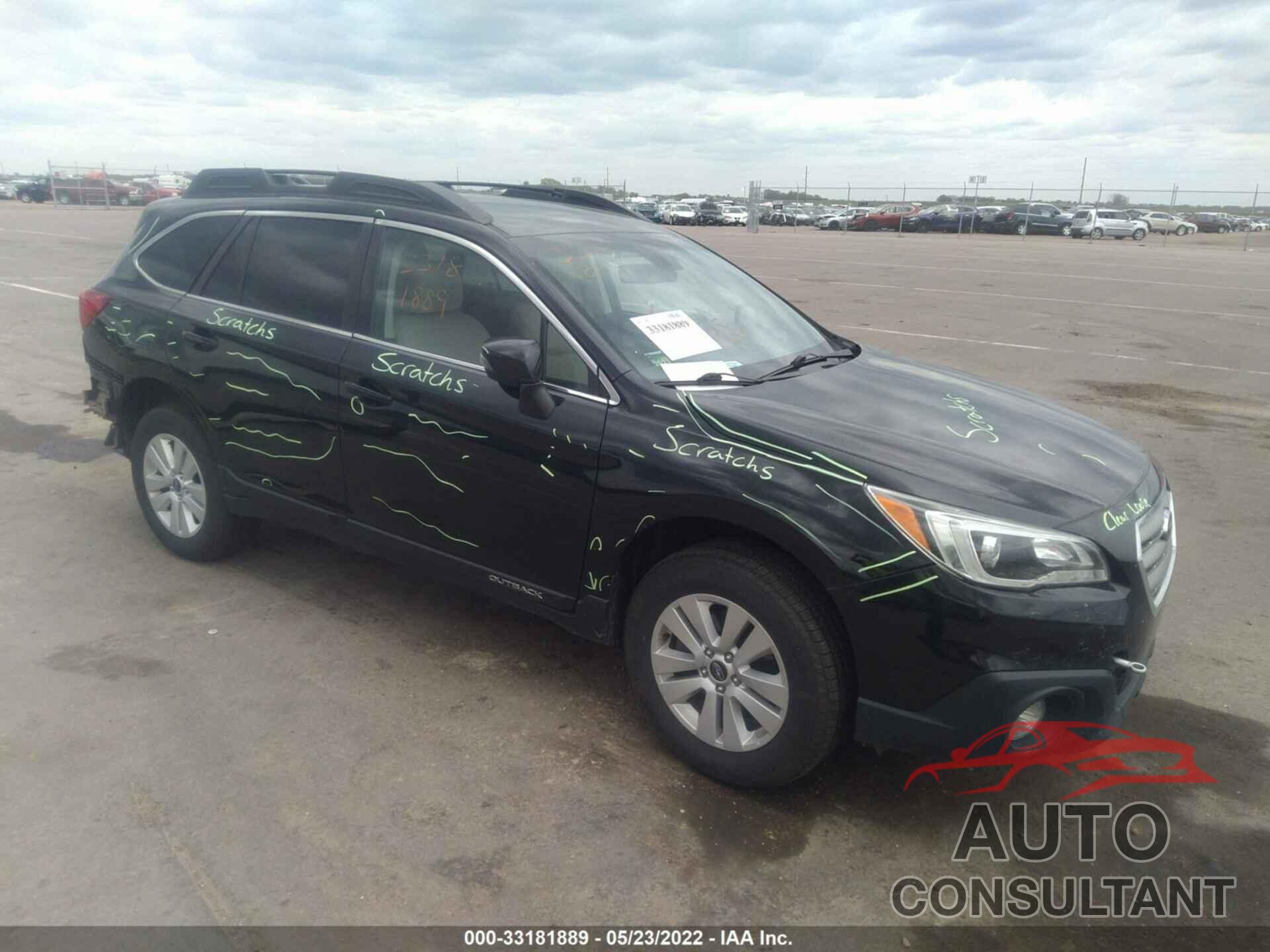 SUBARU OUTBACK 2017 - 4S4BSAFC0H3429400