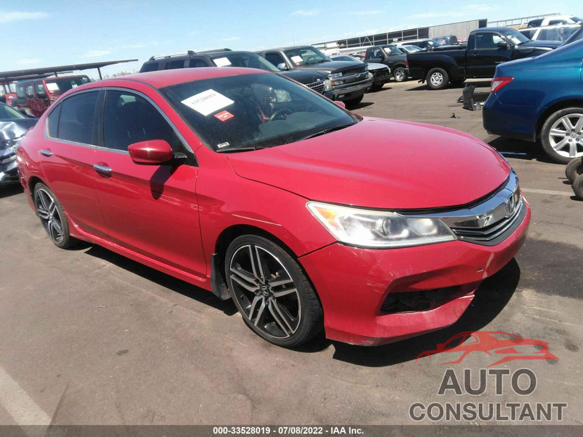 HONDA ACCORD SEDAN 2016 - 1HGCR2F52GA112192