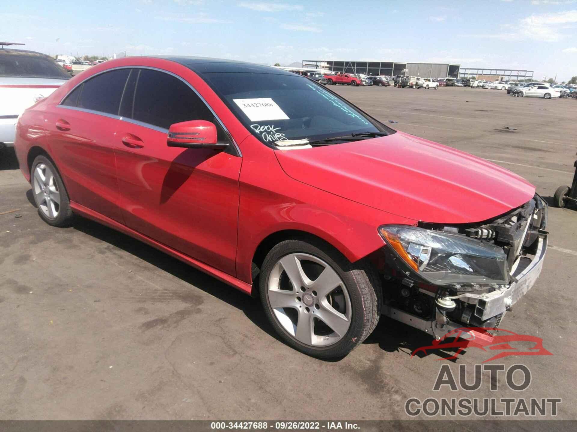 MERCEDES-BENZ CLA 2016 - WDDSJ4EB9GN288935