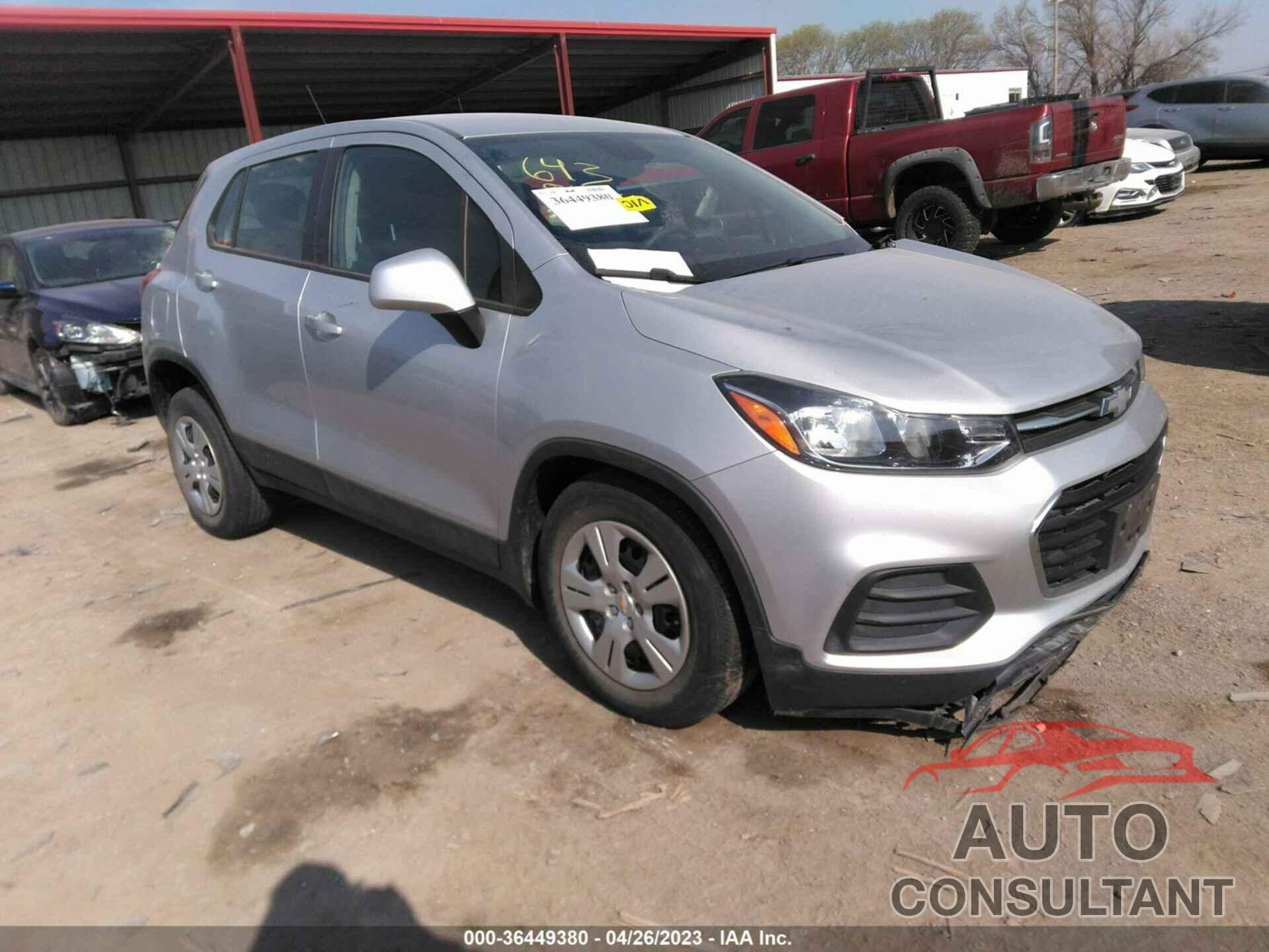 CHEVROLET TRAX 2017 - 3GNCJKSB6HL272370