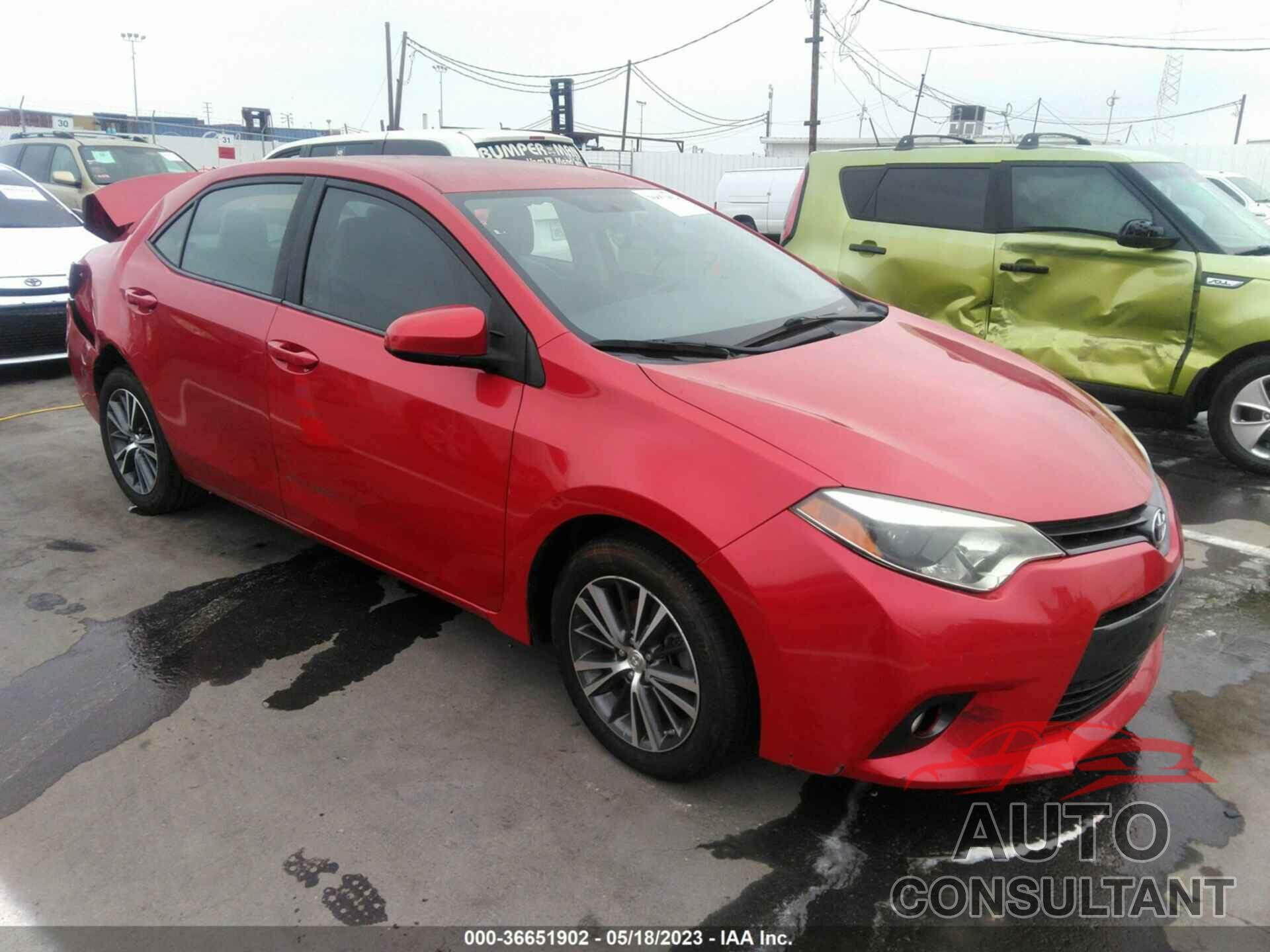 TOYOTA COROLLA 2016 - 5YFBURHE9GP381557