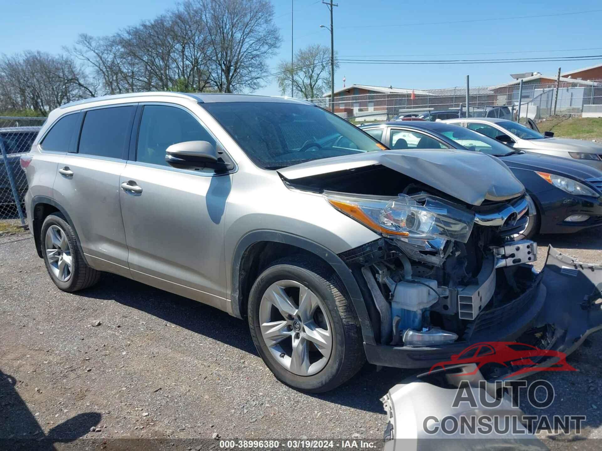 TOYOTA HIGHLANDER 2016 - 5TDDKRFH4GS255691