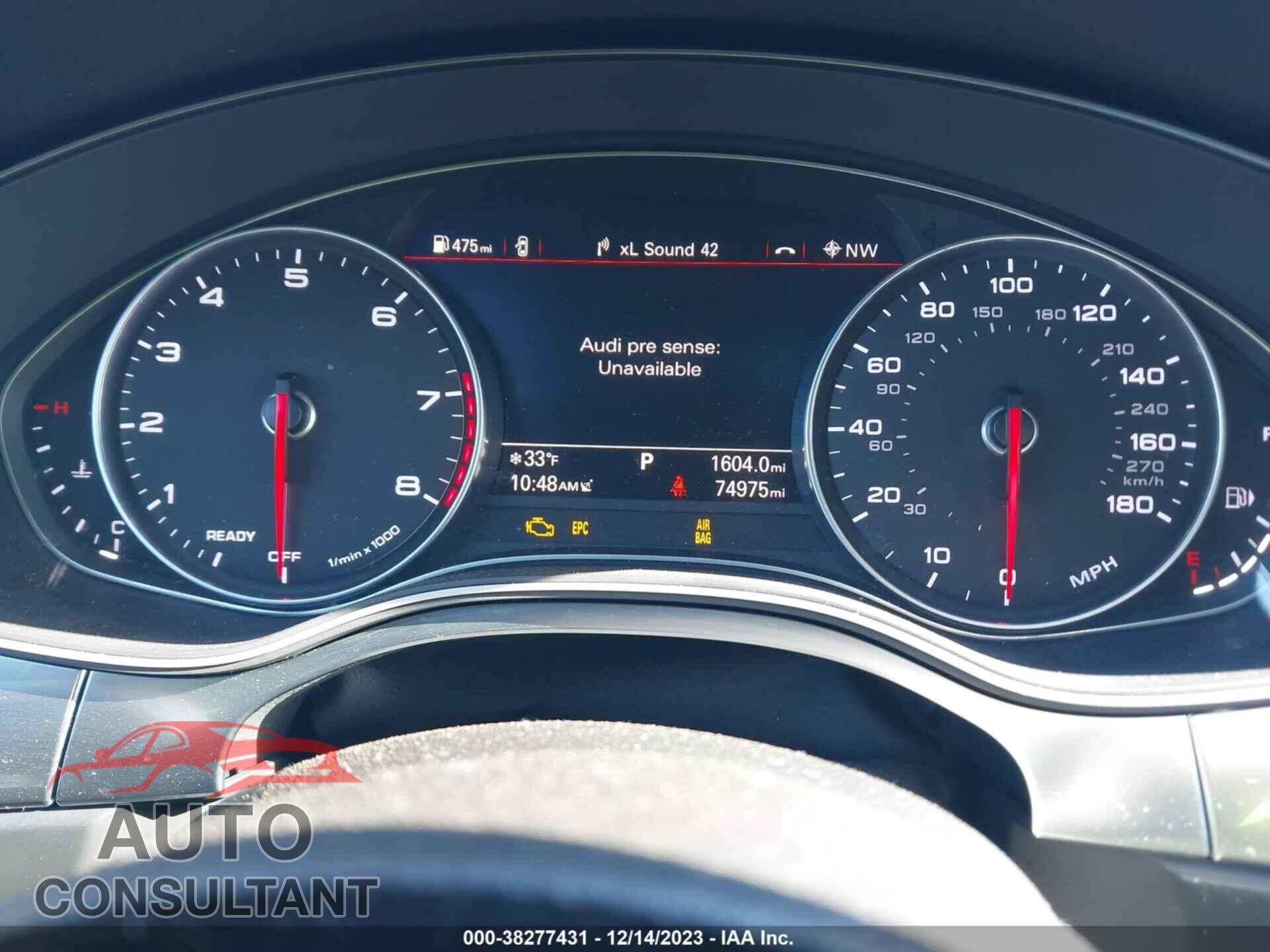 AUDI A6 2016 - WAUGFAFC7GN160102