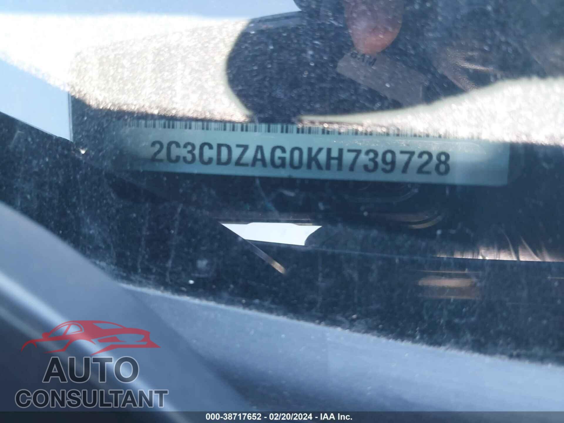 DODGE CHALLENGER 2019 - 2C3CDZAG0KH739728