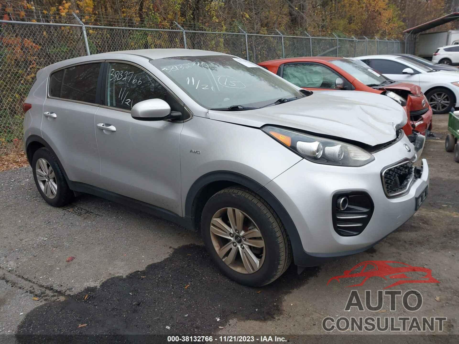KIA SPORTAGE 2017 - KNDPMCAC8H7041511