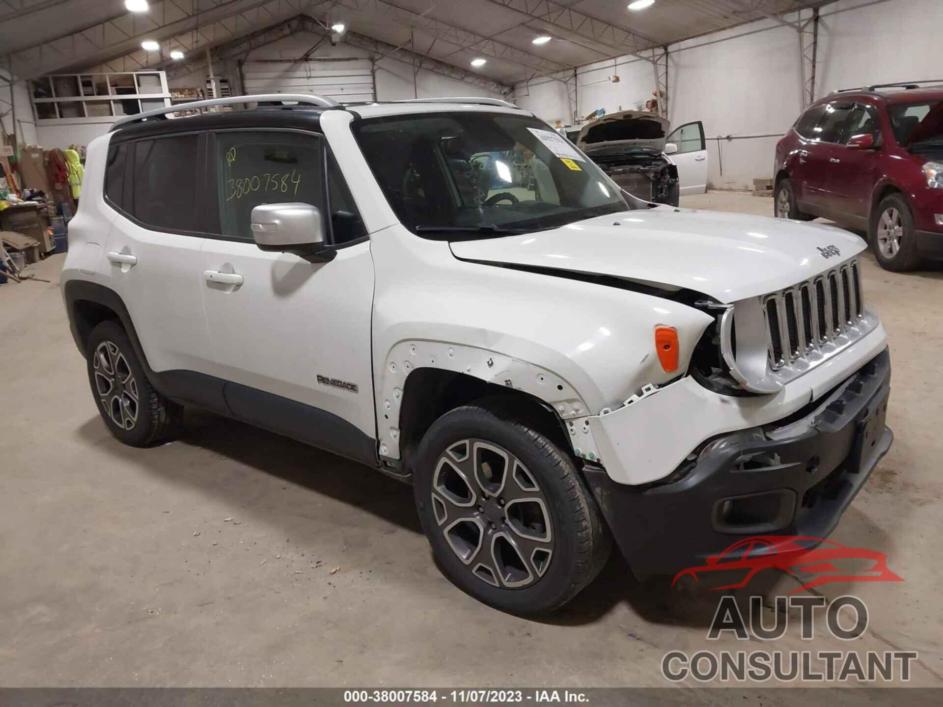 JEEP RENEGADE 2017 - ZACCJBDB3HPE39393