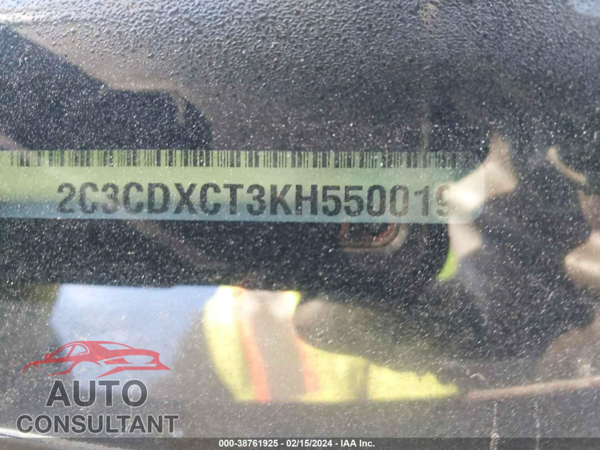 DODGE CHARGER 2019 - 2C3CDXCT3KH550019