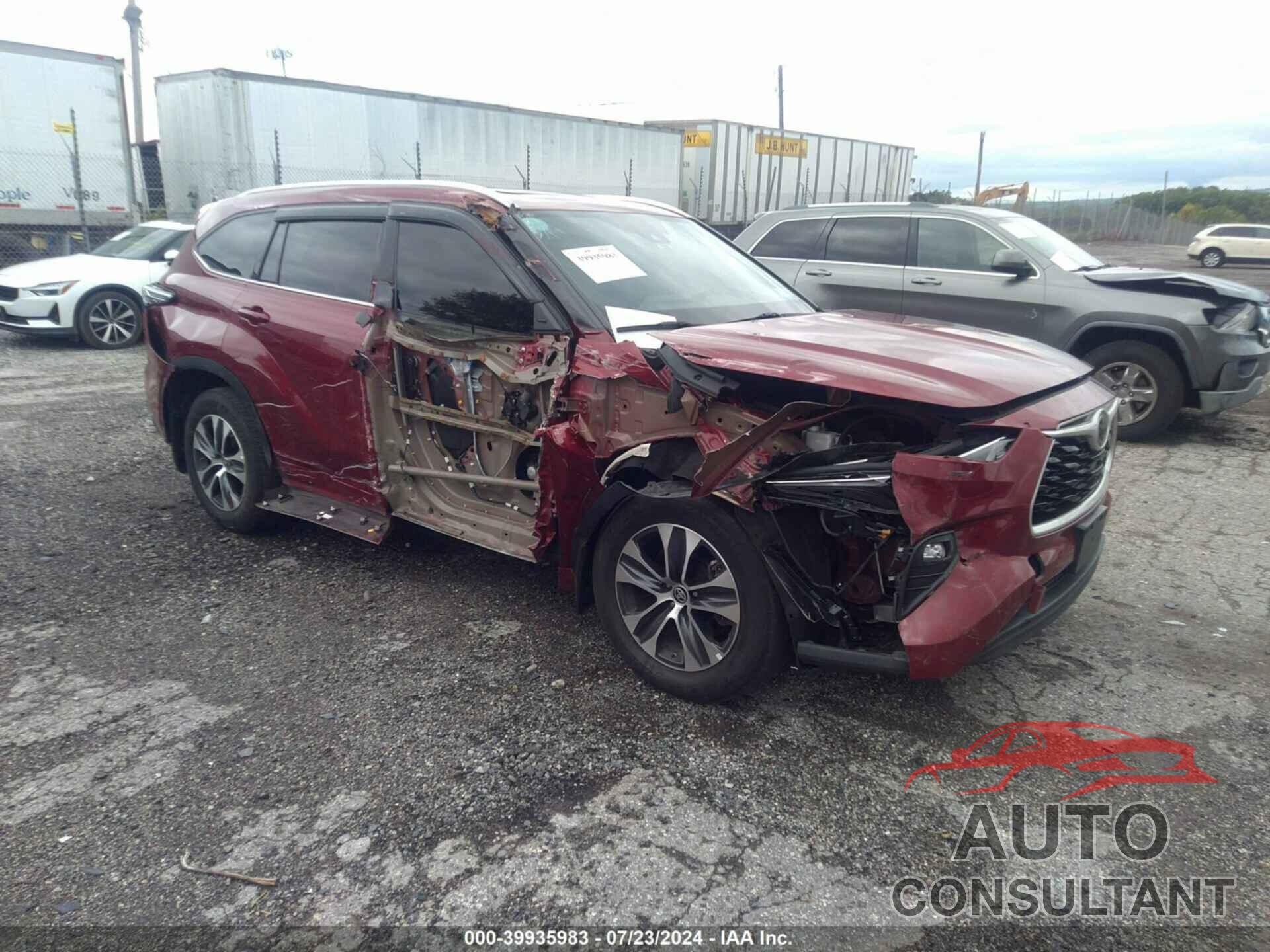 TOYOTA HIGHLANDER 2021 - 5TDGZRBH6MS068544