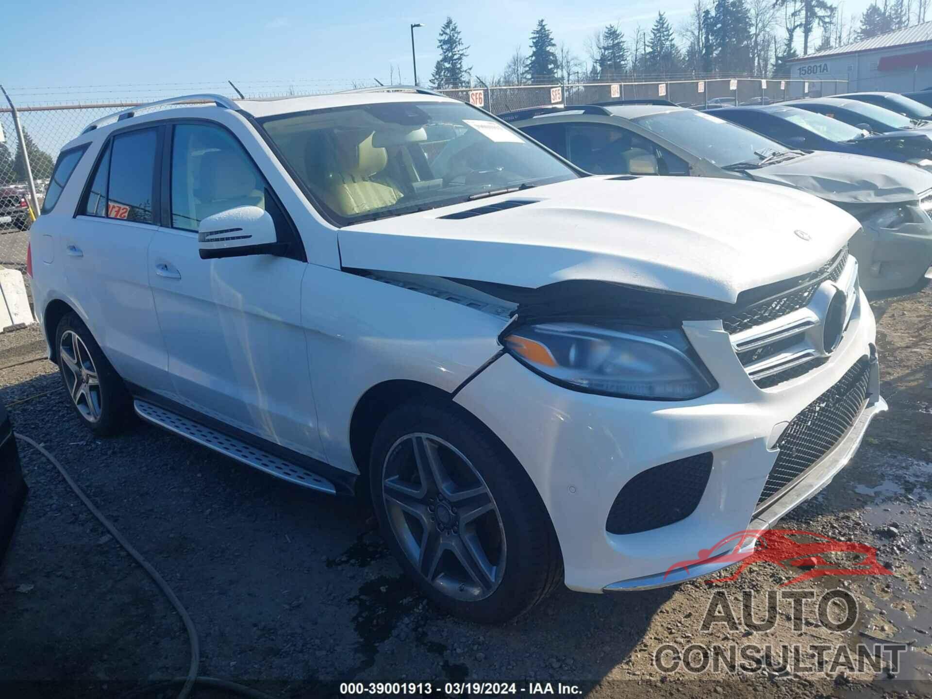 MERCEDES-BENZ GLE 400 2016 - 4JGDA5GB1GA663547