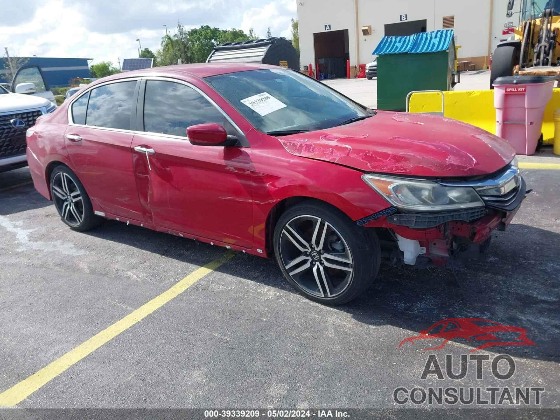 HONDA ACCORD SEDAN 2017 - 1HGCR2F19HA218654