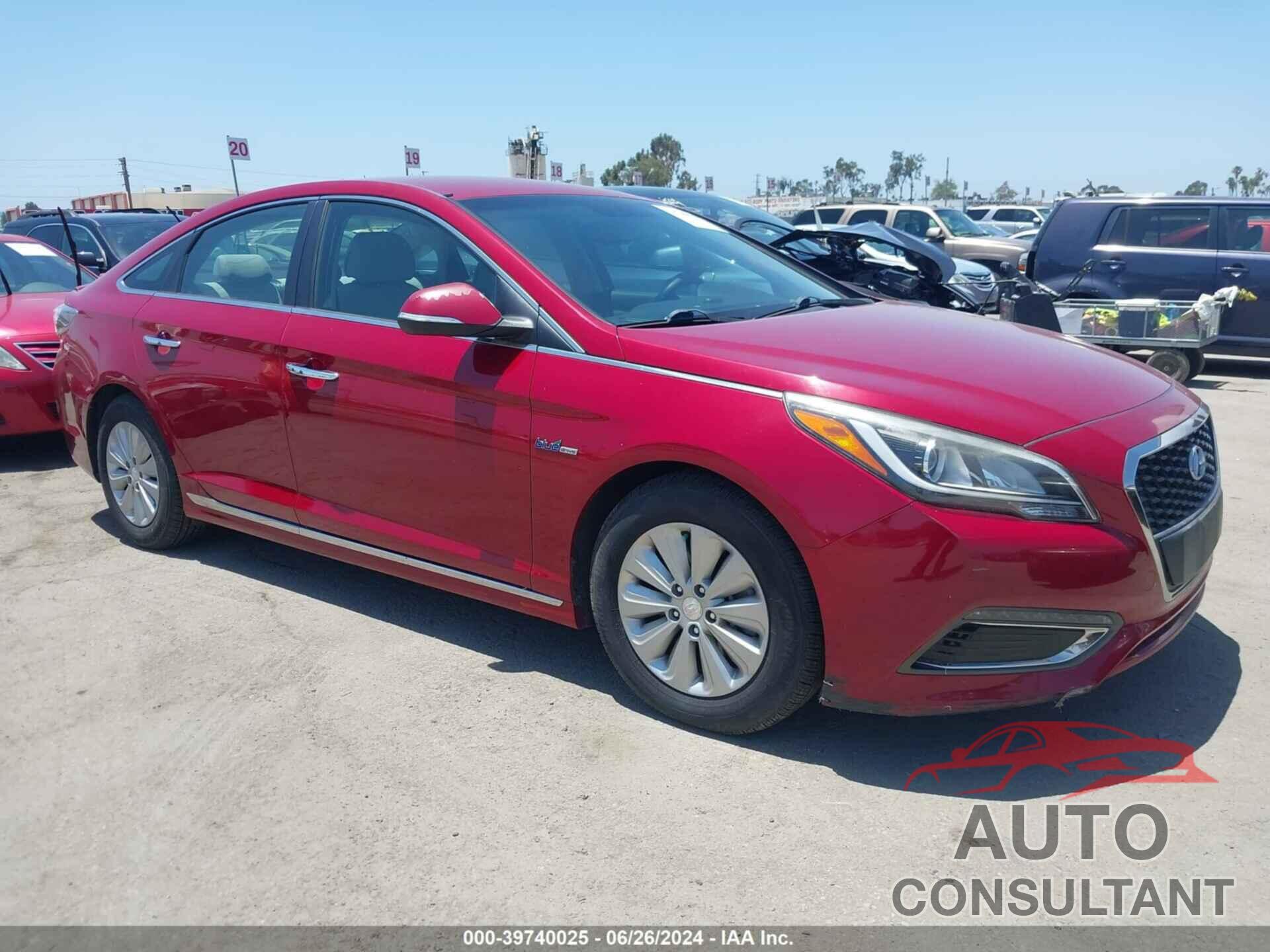 HYUNDAI SONATA HYBRID 2016 - KMHE24L19GA029668