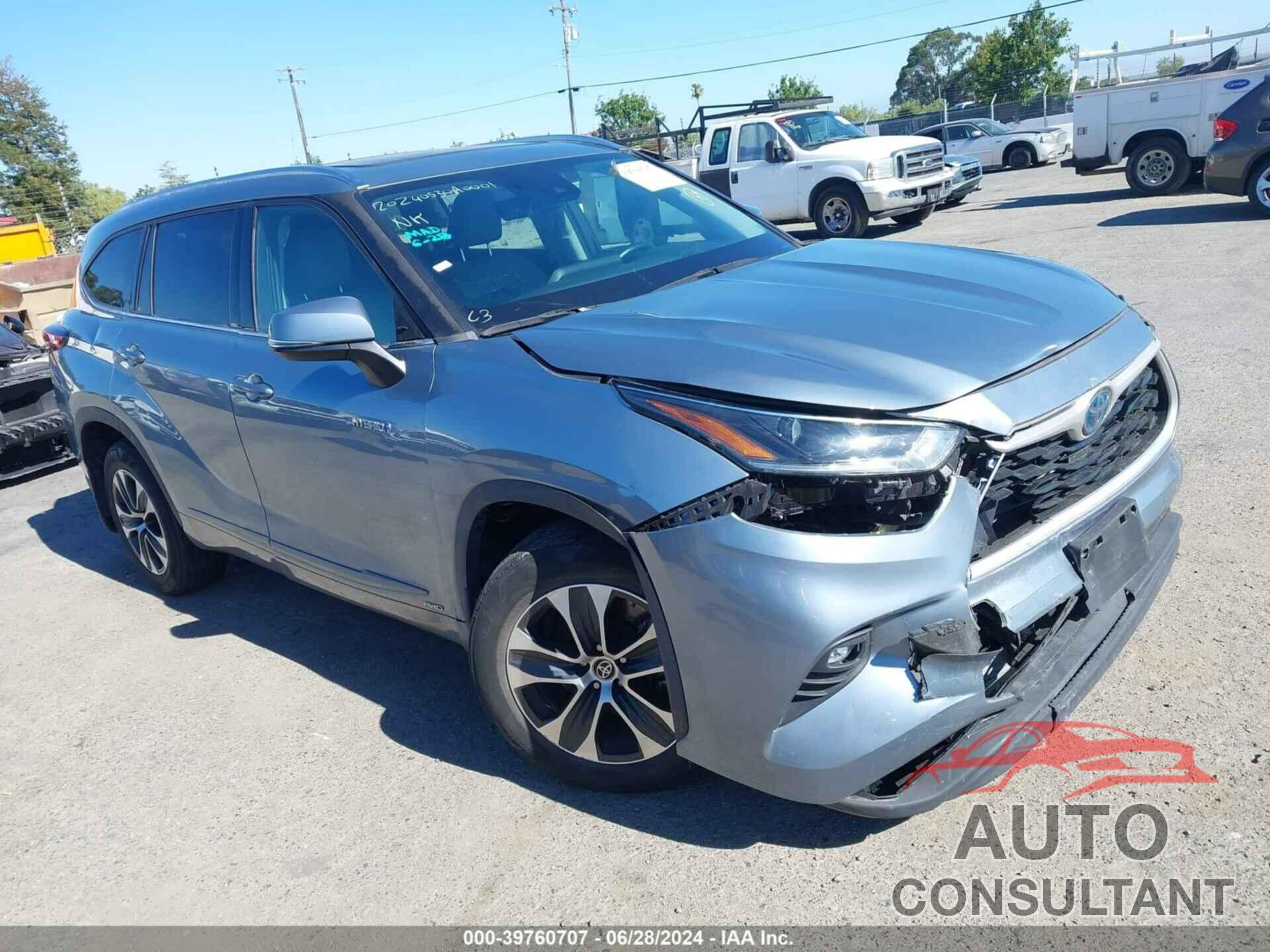 TOYOTA HIGHLANDER 2021 - 5TDHBRCH8MS055463