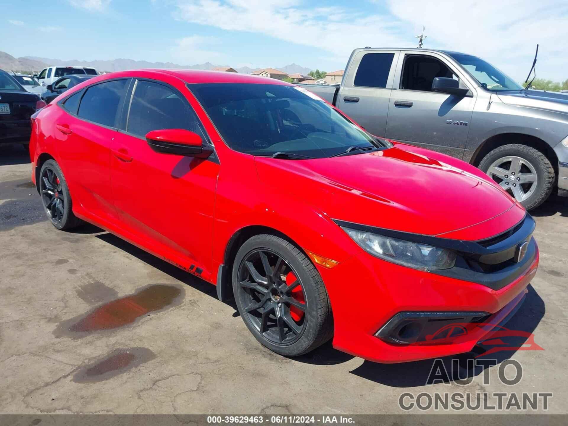 HONDA CIVIC 2019 - 2HGFC2F67KH563040