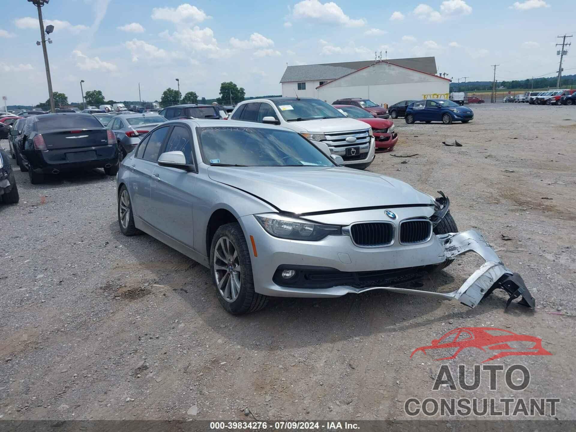 BMW 3 SERIES 2017 - WBA8E1G32HNU16878