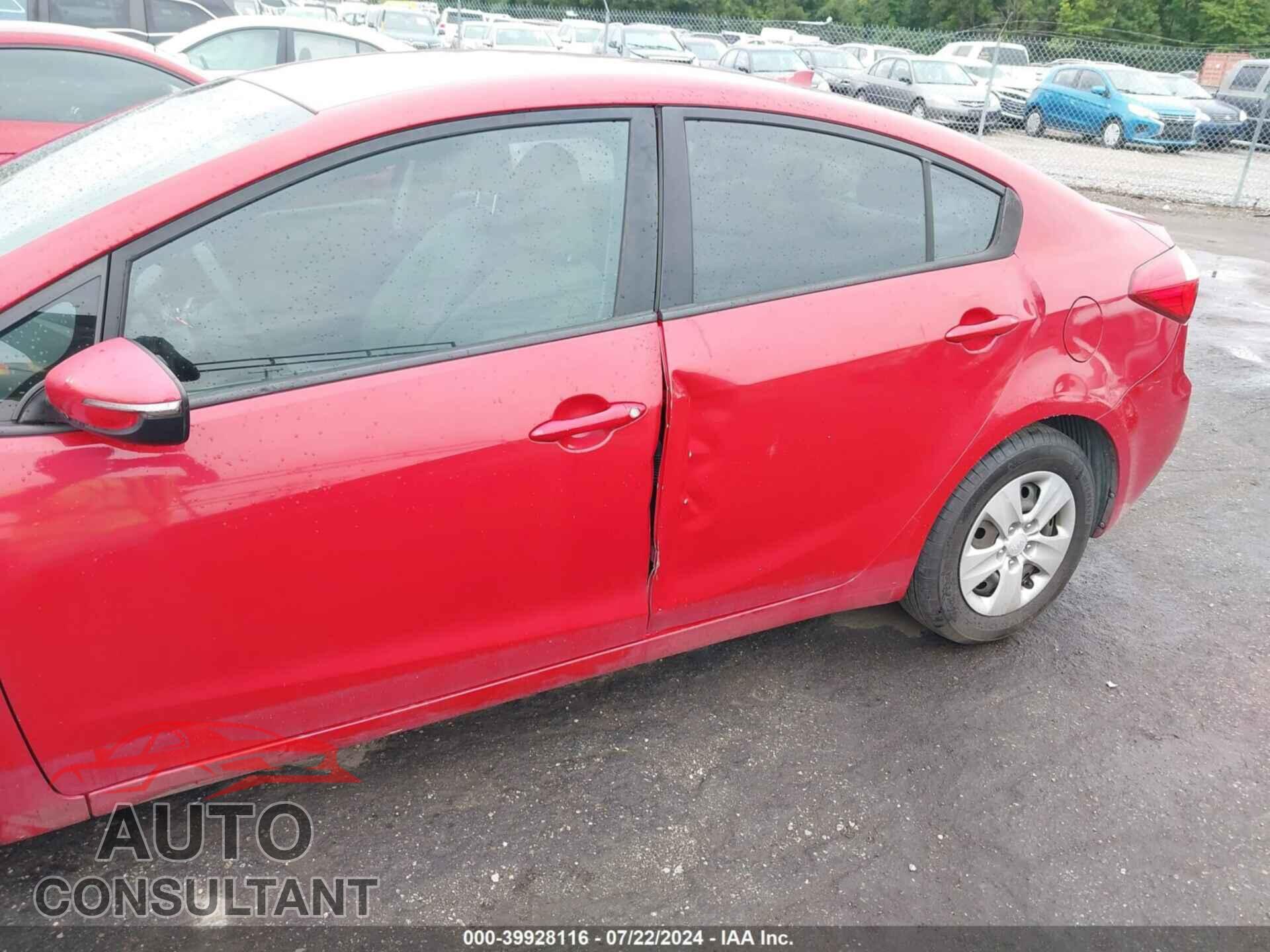 KIA FORTE 2016 - KNAFX4A68G5522286