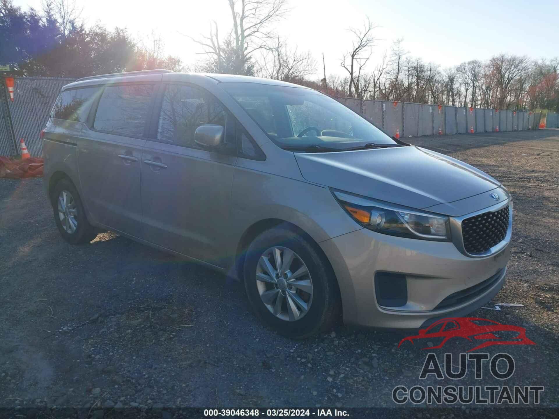 KIA SEDONA 2016 - KNDMB5C12G6103697