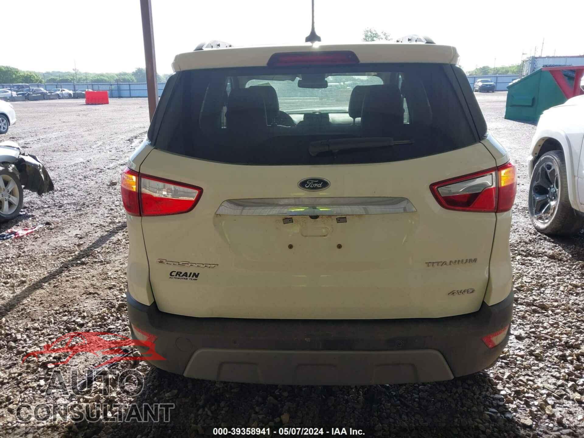 FORD ECOSPORT 2020 - MAJ6S3KL8LC362180