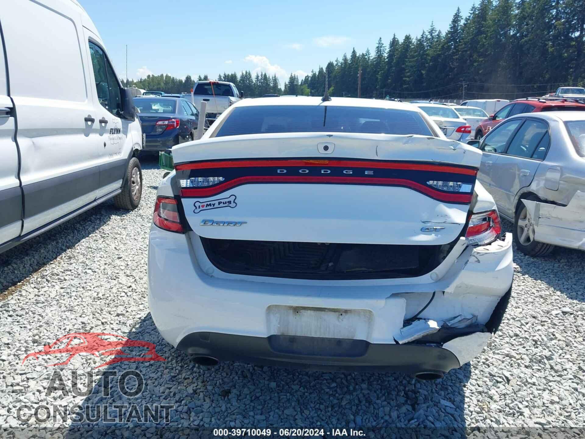 DODGE DART 2015 - 1C3CDFEB9FD150533