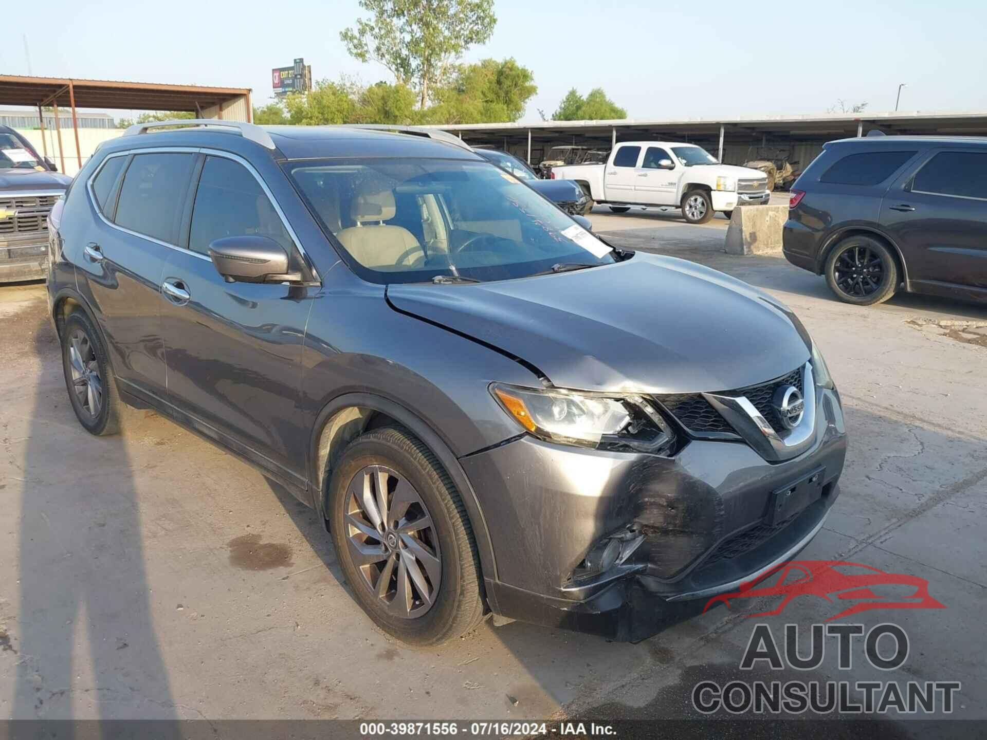 NISSAN ROGUE 2016 - 5N1AT2MT3GC758091