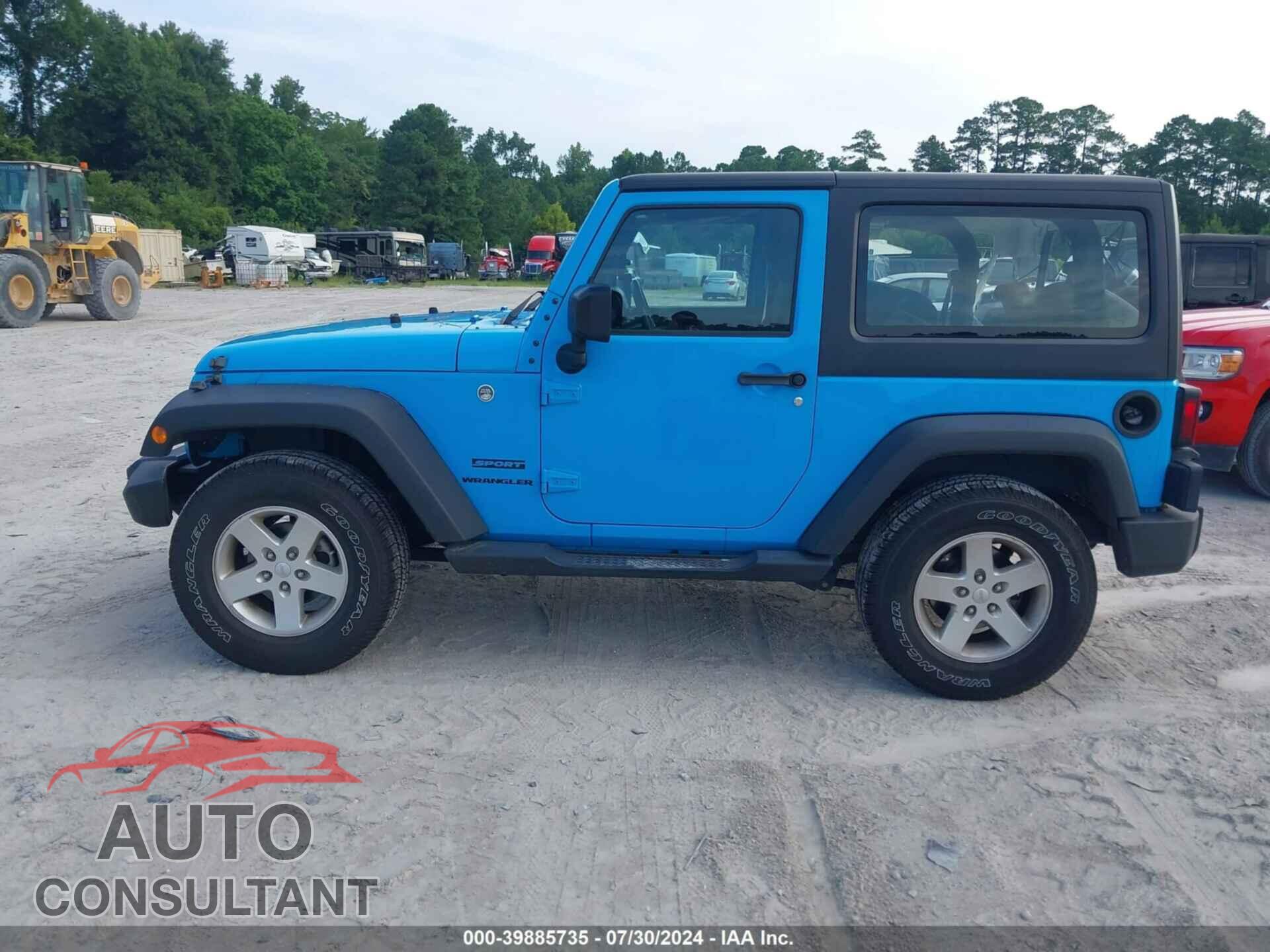 JEEP WRANGLER 2017 - 1C4AJWAG3HL578412
