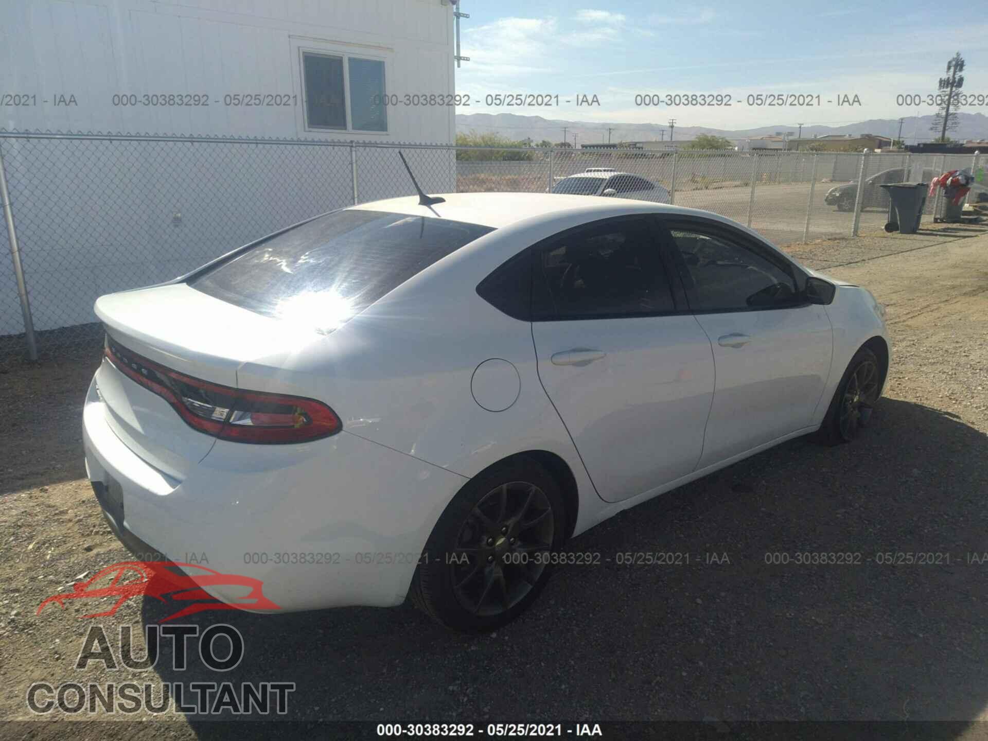 DODGE DART 2016 - 1C3CDFAA4GD606646