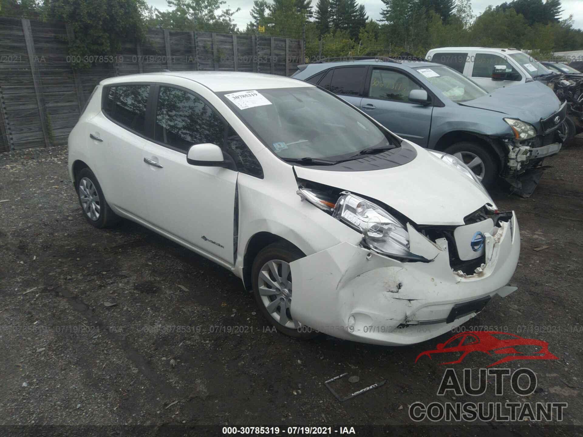NISSAN LEAF 2017 - 1N4BZ0CP9HC310784