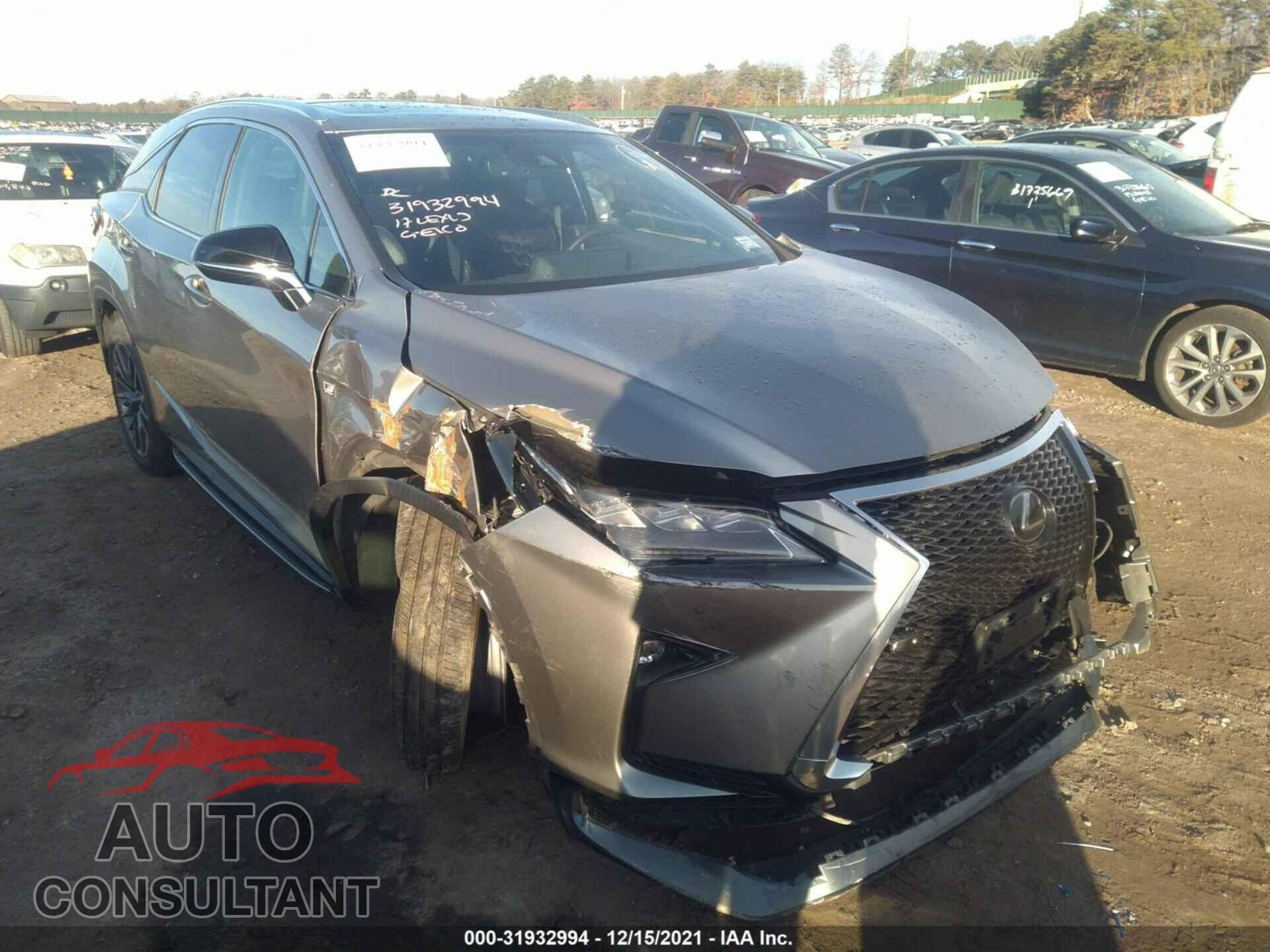 LEXUS RX 2017 - 2T2BZMCA6HC109487