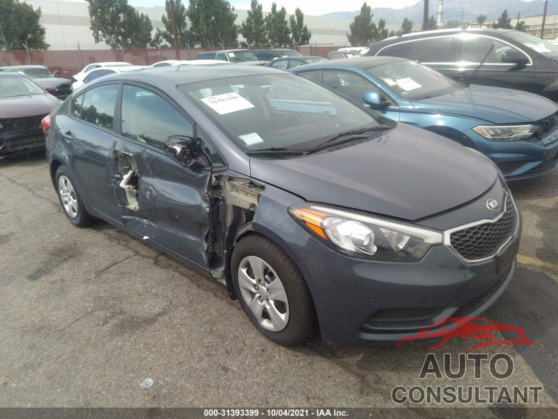 KIA FORTE 2016 - KNAFK4A68G5568263