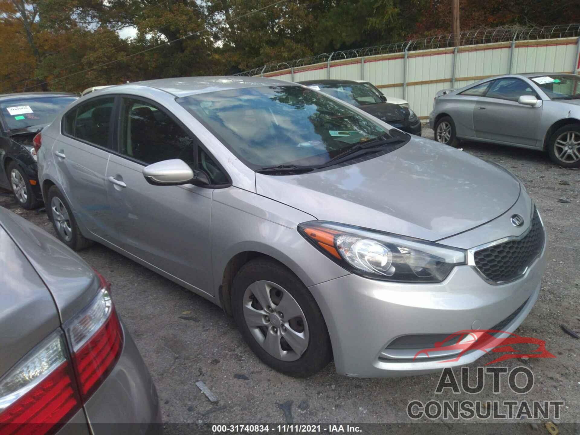 KIA FORTE 2016 - KNAFK4A6XG5612750