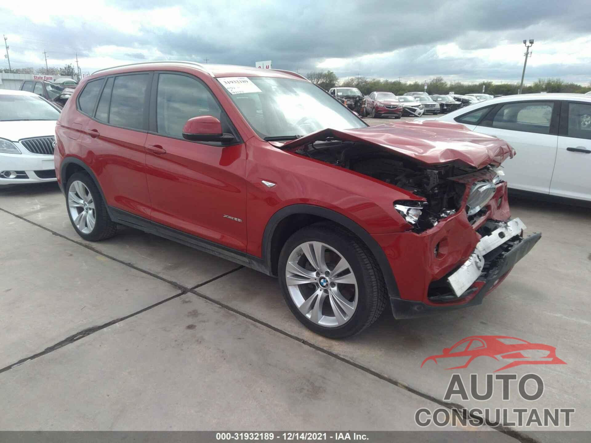 BMW X3 2016 - 5UXWX9C50G0D79689