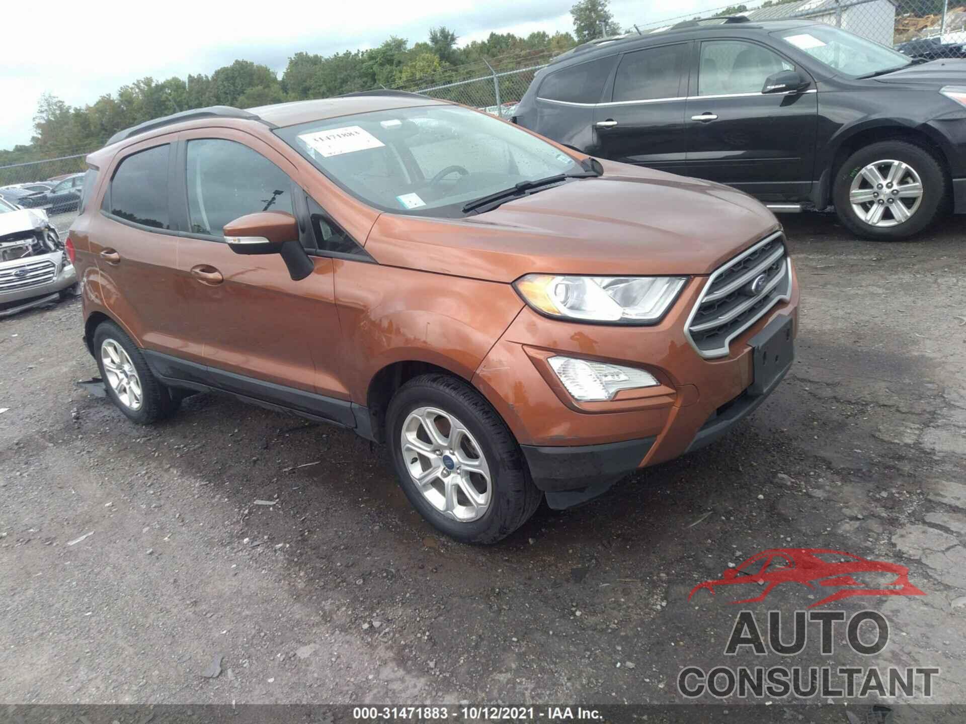 FORD ECOSPORT 2018 - MAJ3P1TE7JC177785