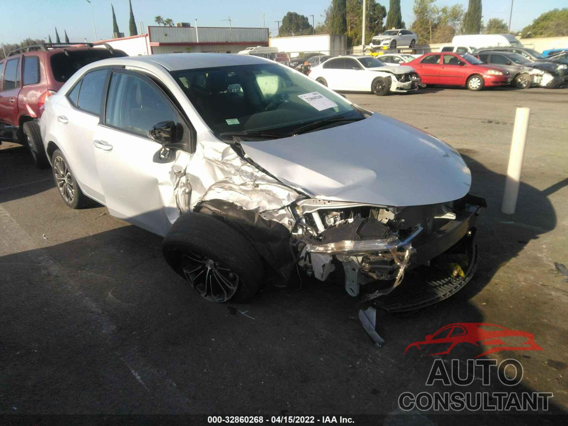 TOYOTA COROLLA 2016 - 2T1BURHE9GC725615